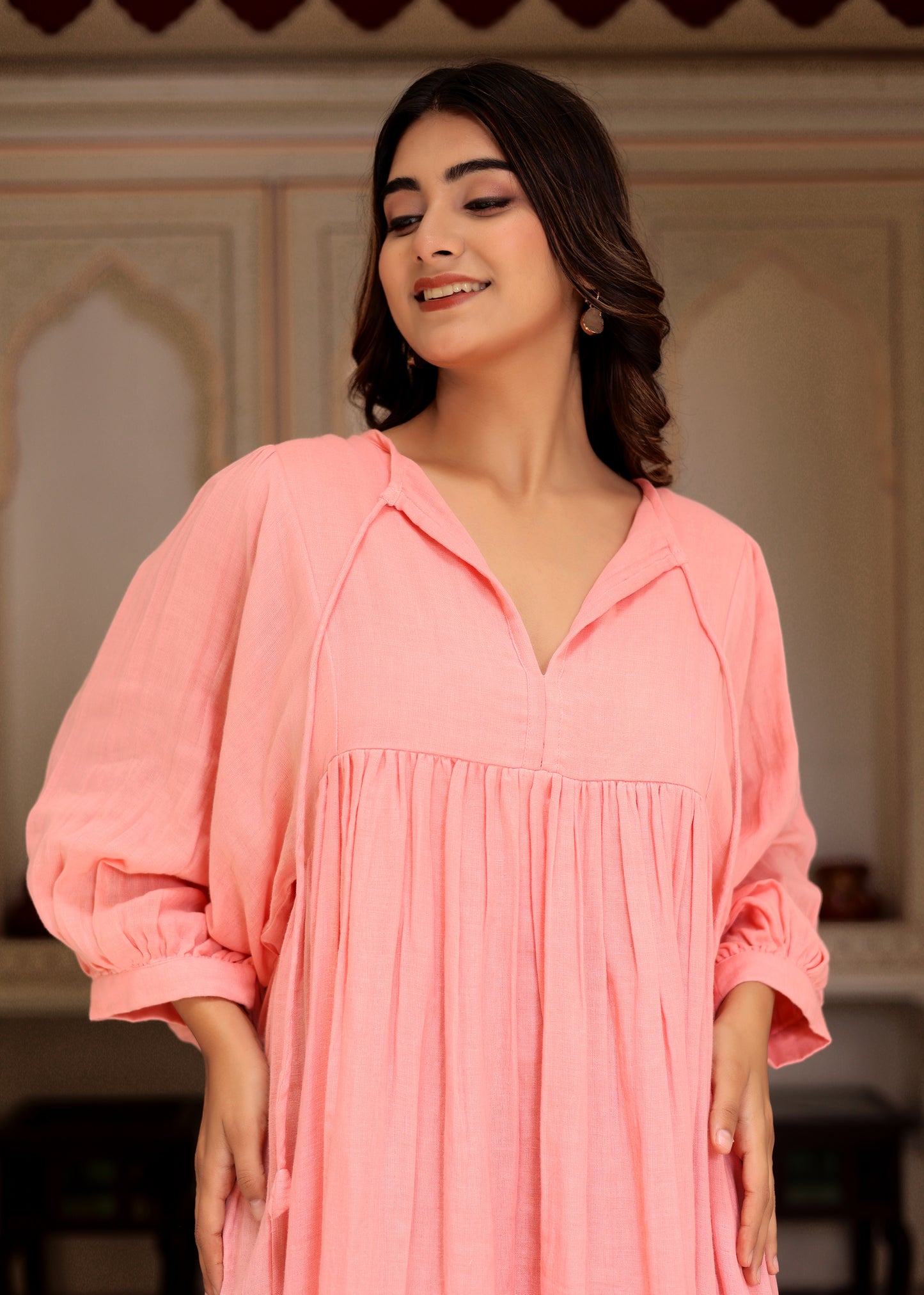 Suhani GauzeMidi ~Lime Yellow
