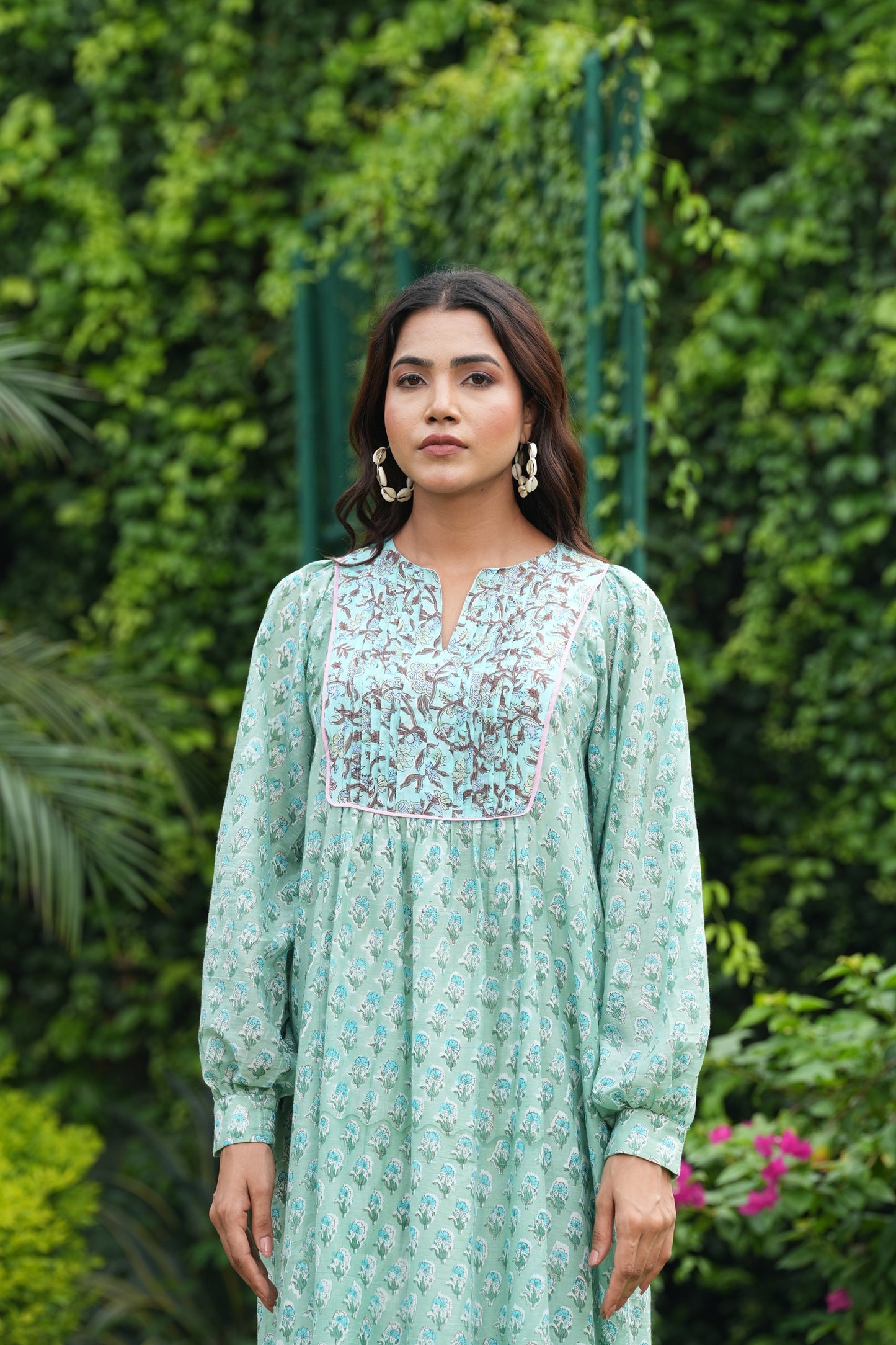 Beautiful Hand Block-Printed Maxi Dress