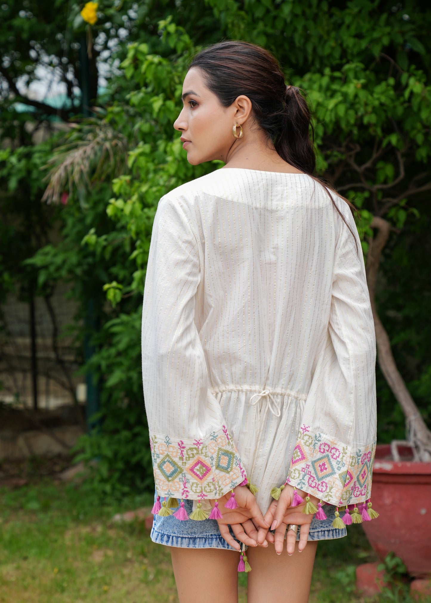 Beautuifull Embroidered Jesika Kaftan Top
