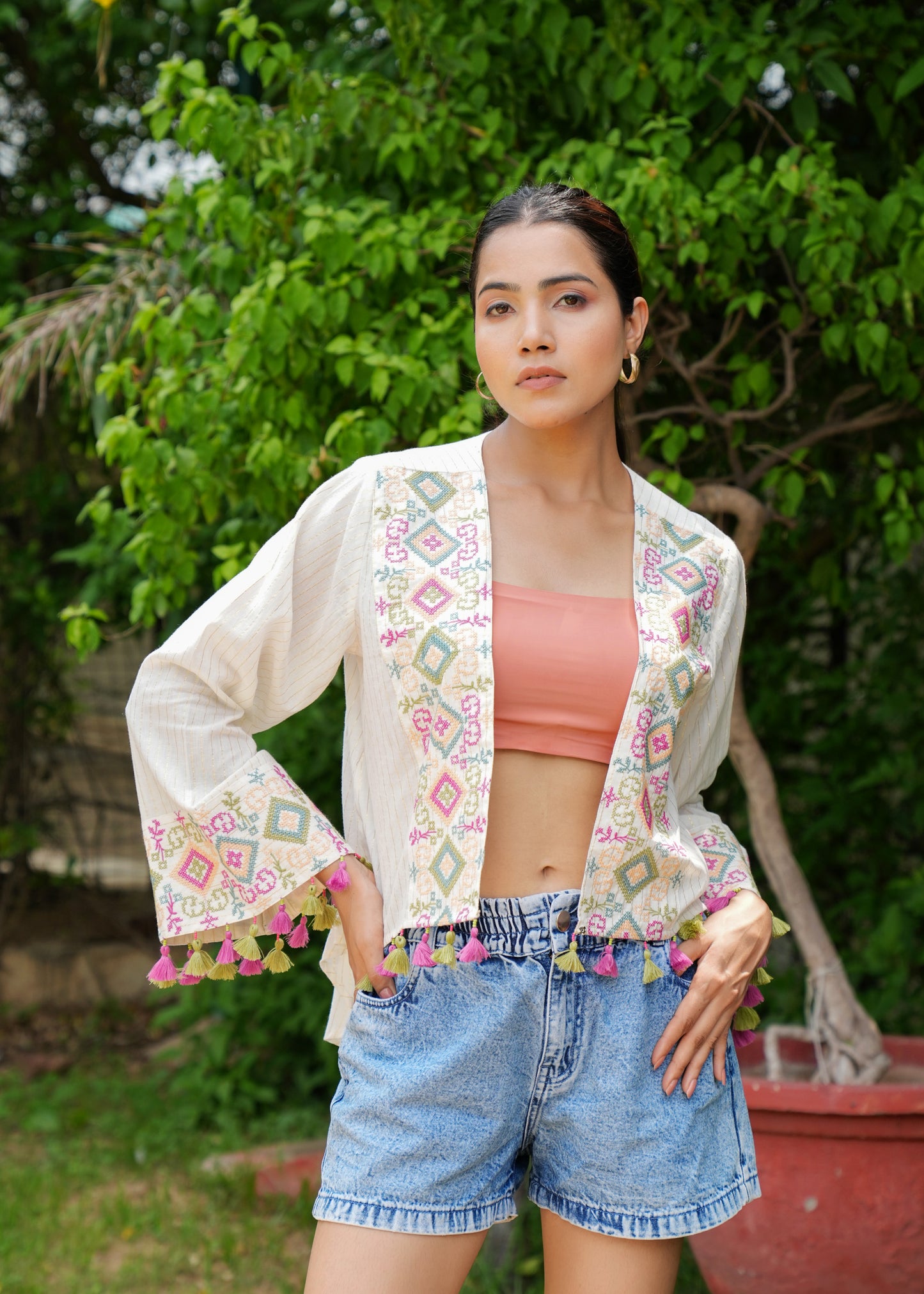 Beautuifull Embroidered Jesika Kaftan Top