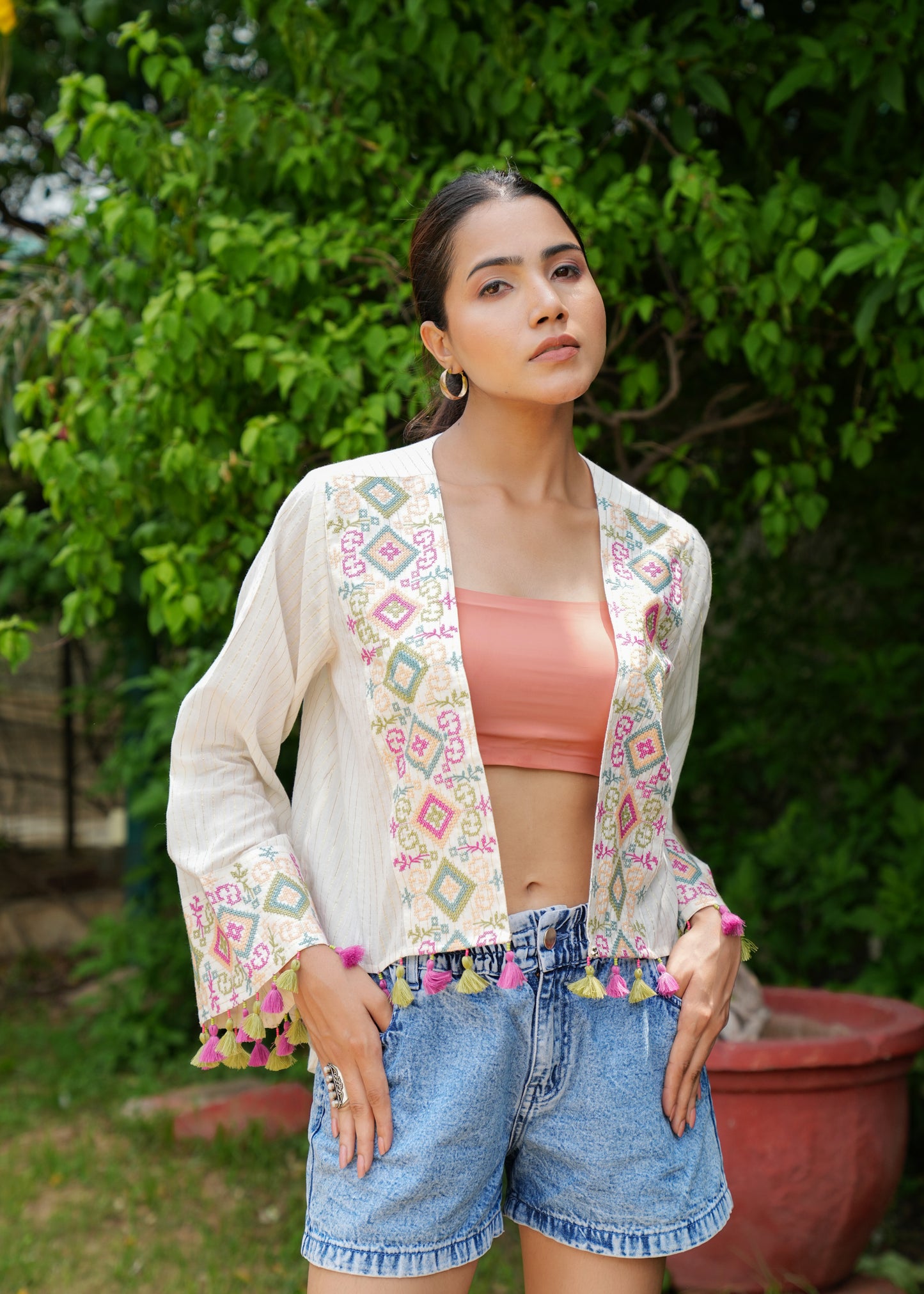 Beautuifull Embroidered Jesika Kaftan Top