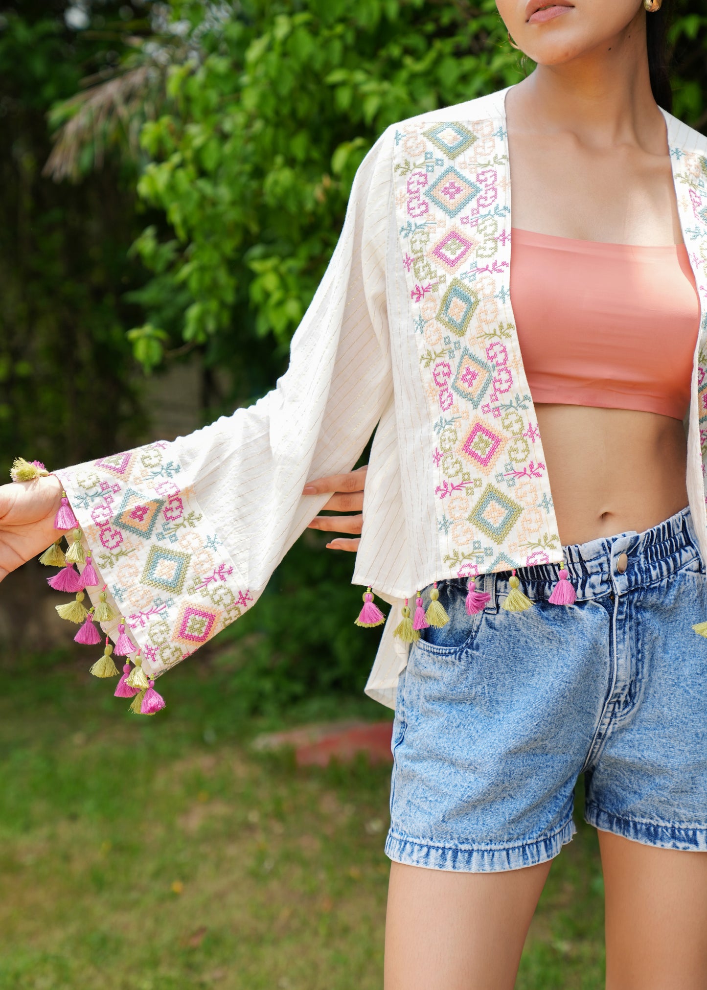 Beautuifull Embroidered Jesika Kaftan Top