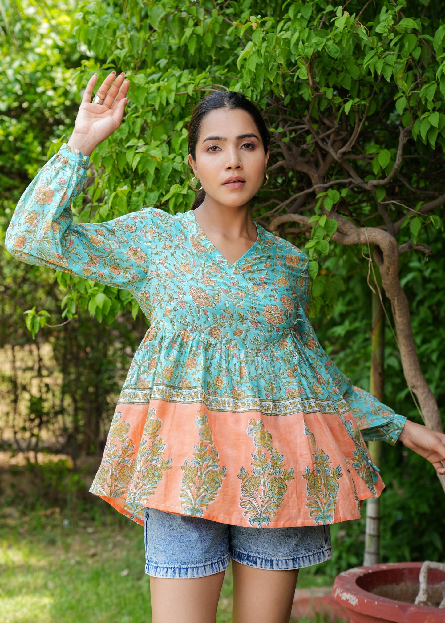 Hand Block Printed Ananya Blouse