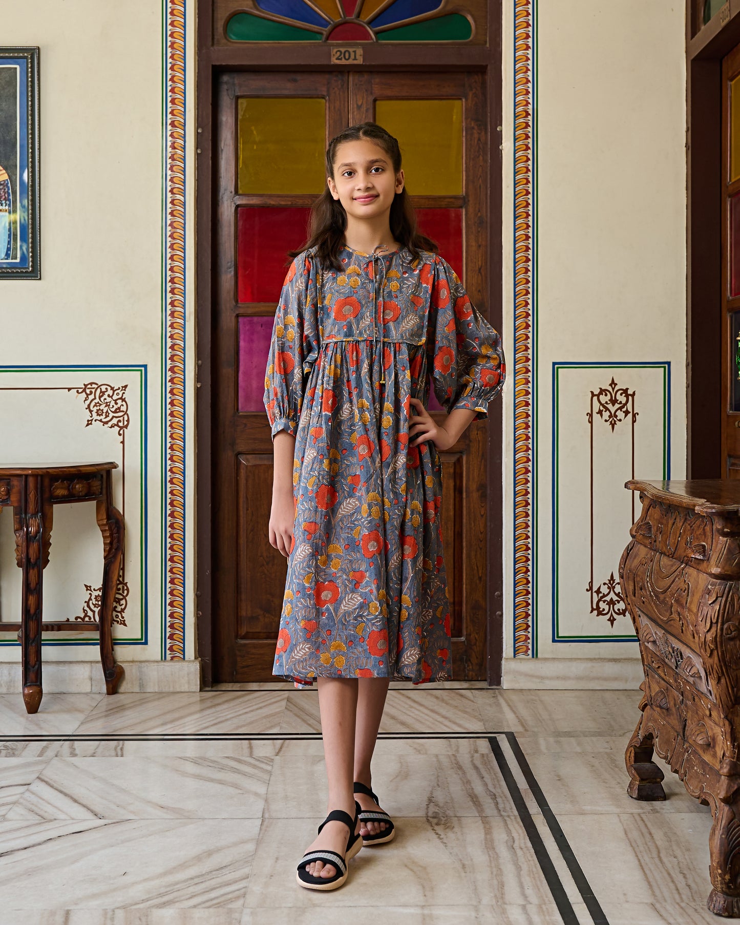 Block printed dresses