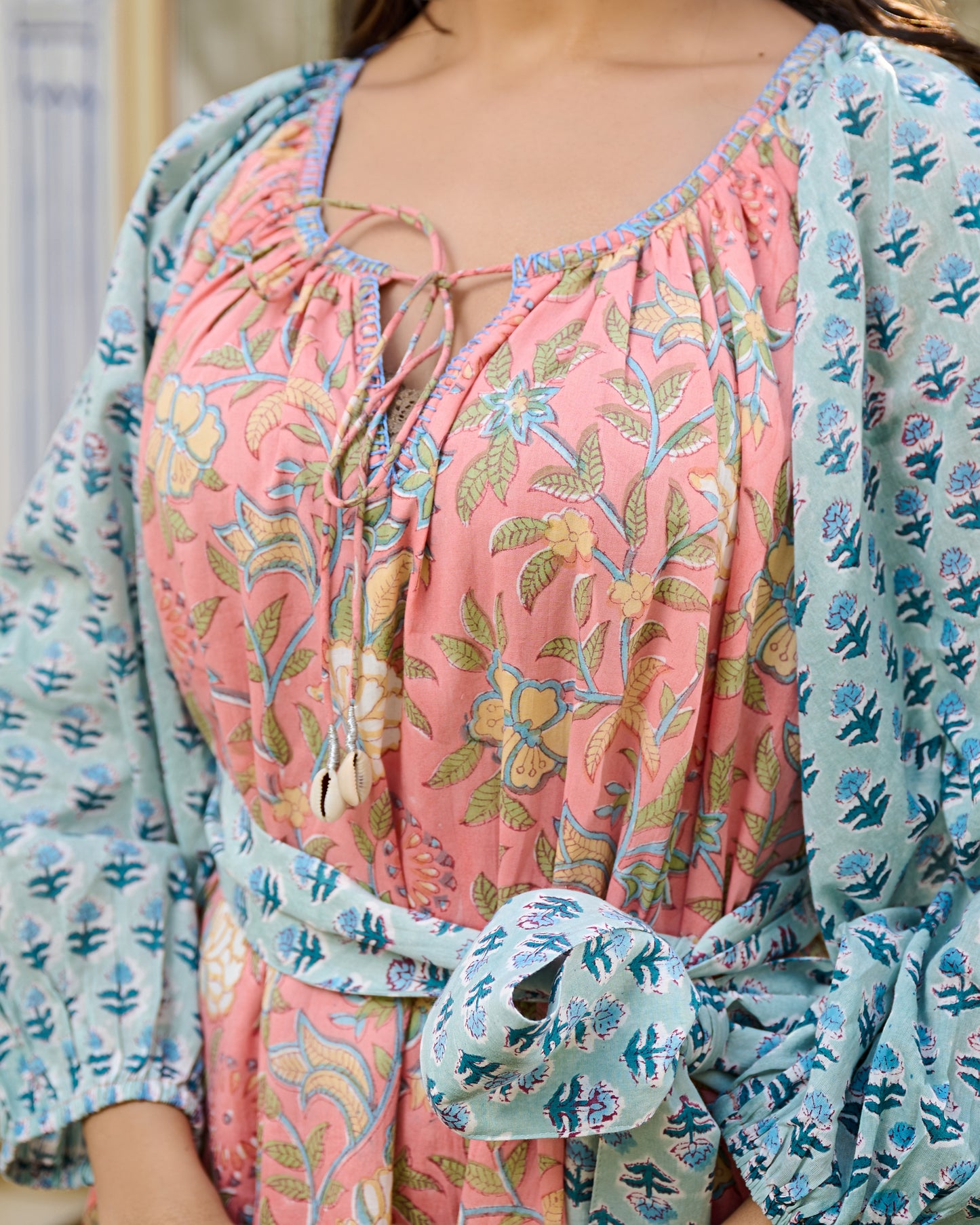 Block printed dresses