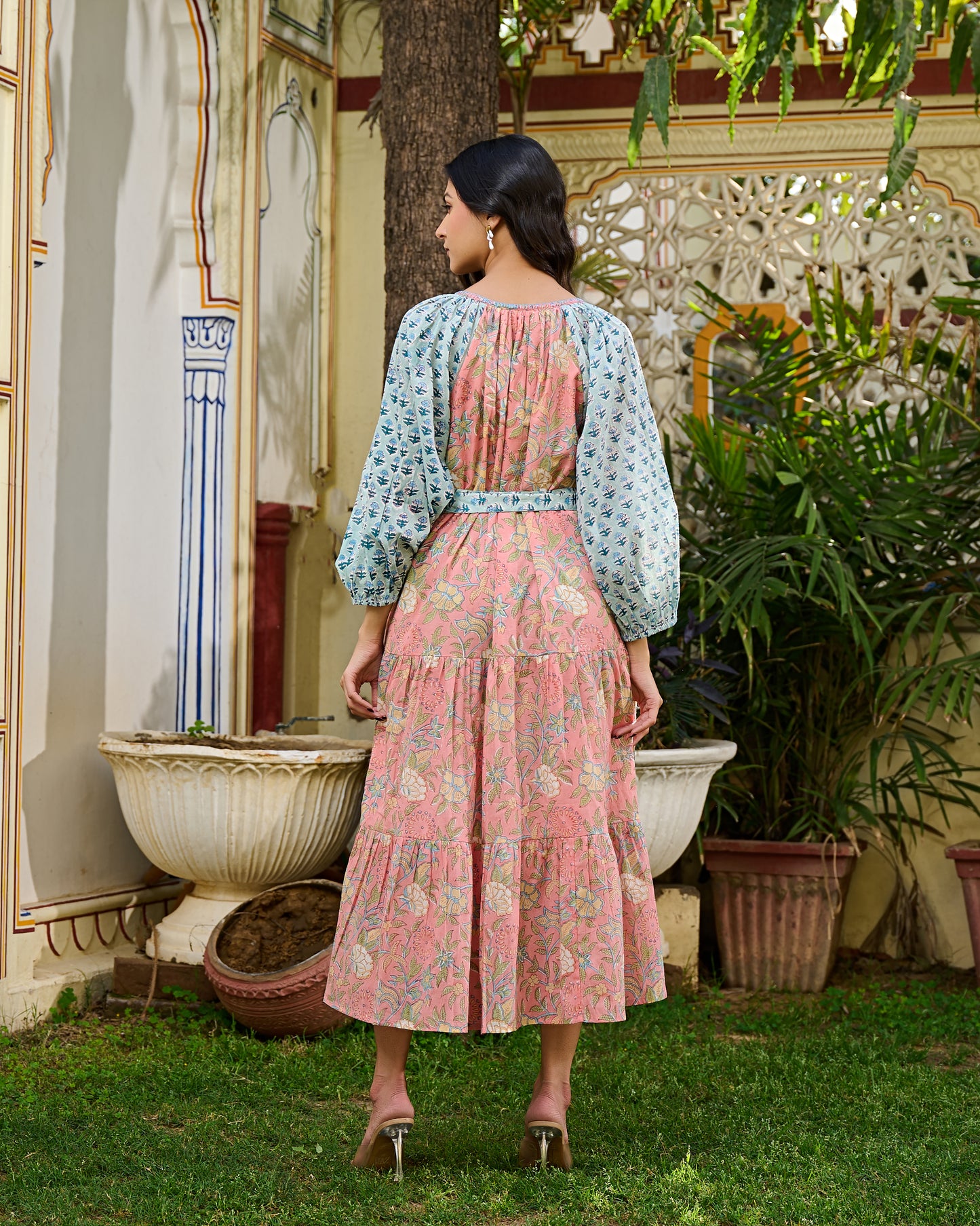 Block printed dresses