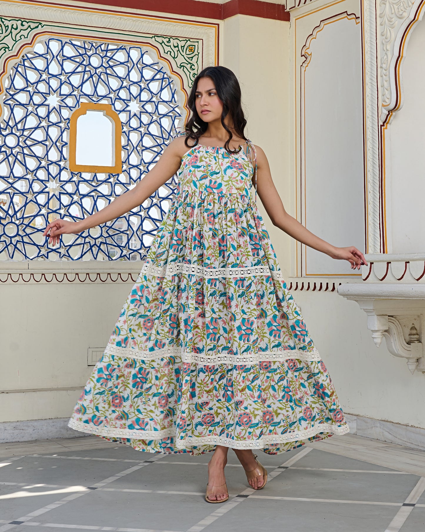 Block printed dresses