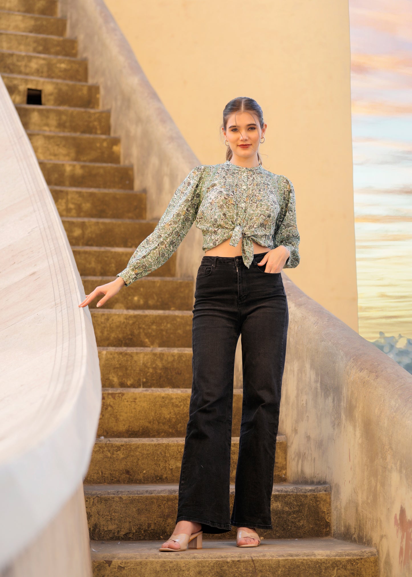 Hand Block printed Aaliya Shirt