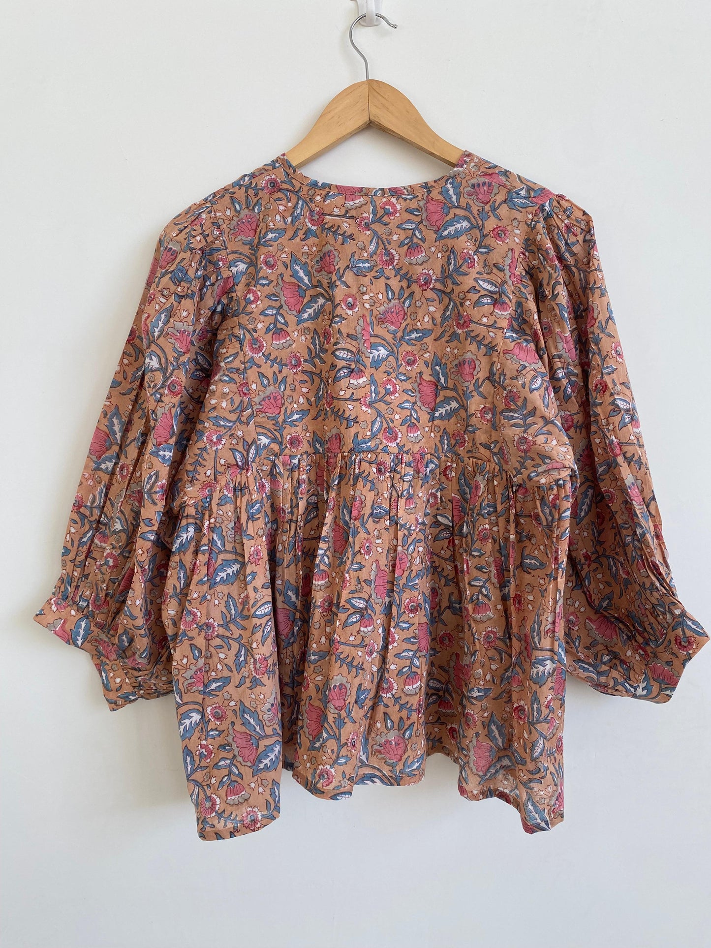 Beautiful Hand Block printed Cotton Flower Top