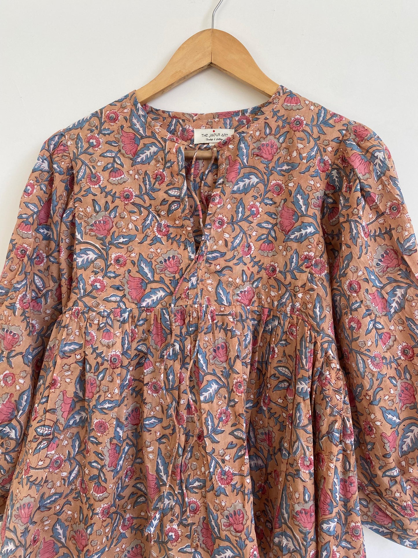 Beautiful Hand Block printed Cotton Flower Top