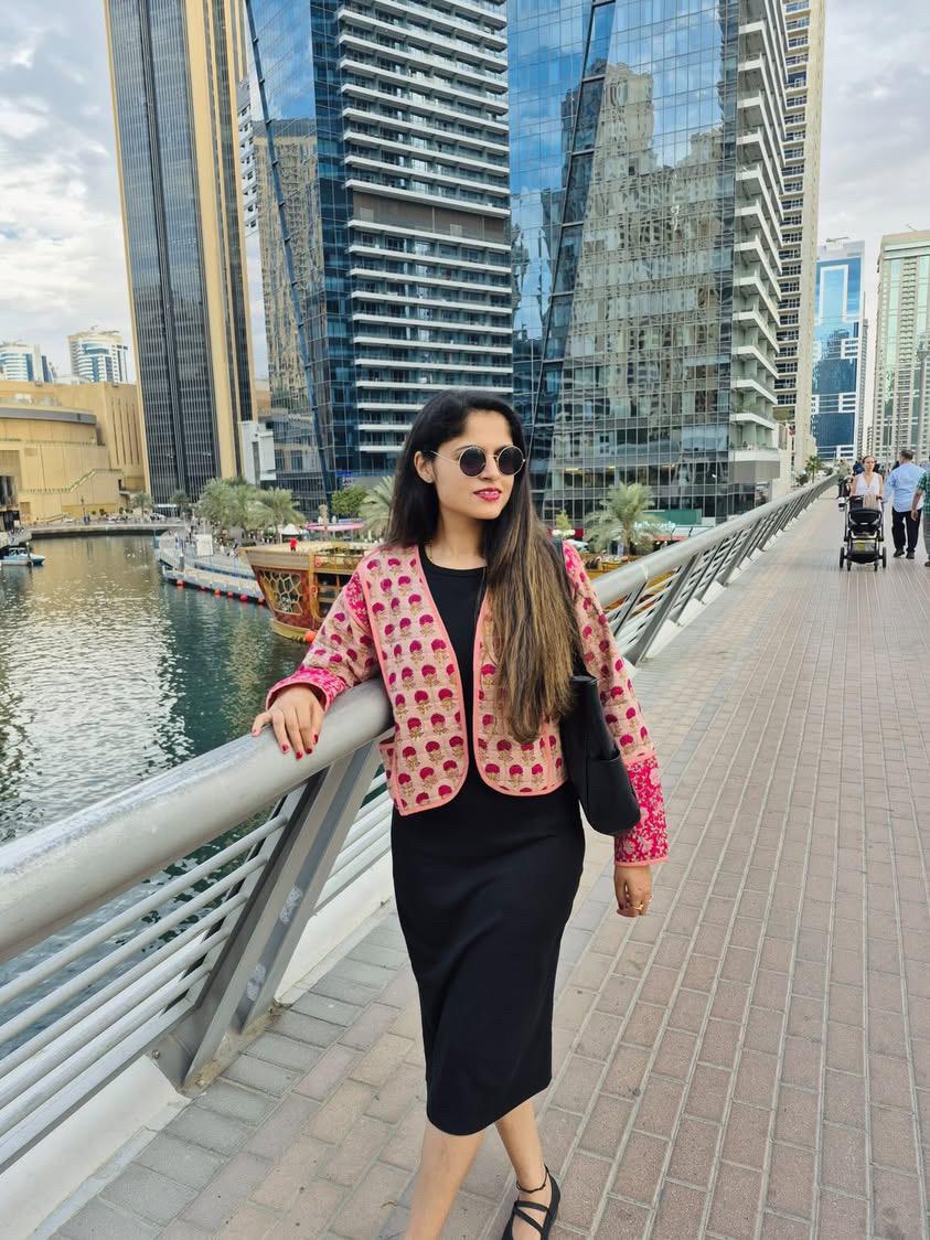 Vintage Handmade Rose print Quilted Jacket