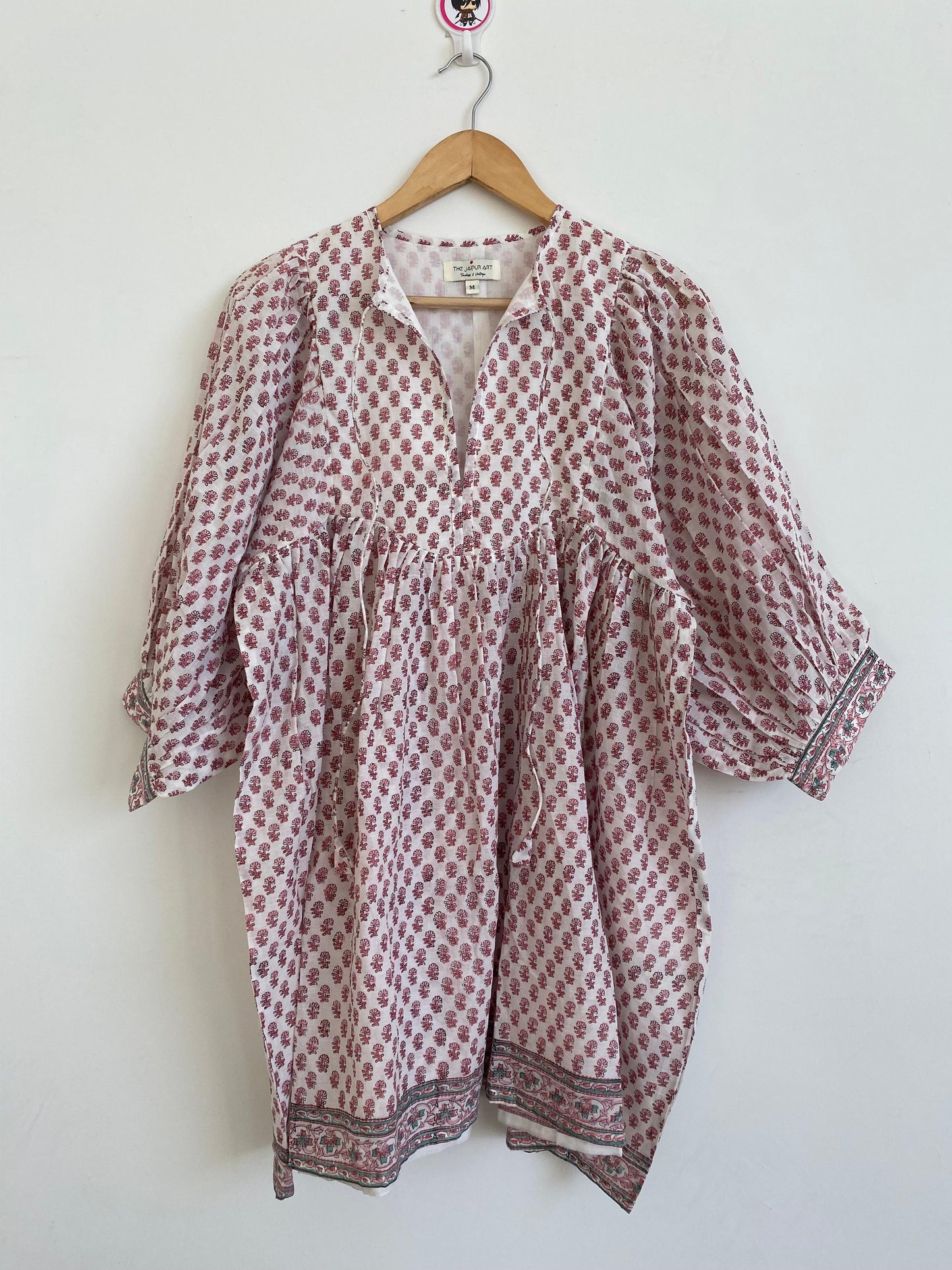 Beautiful Hand Block printed Cotton Mini Dress