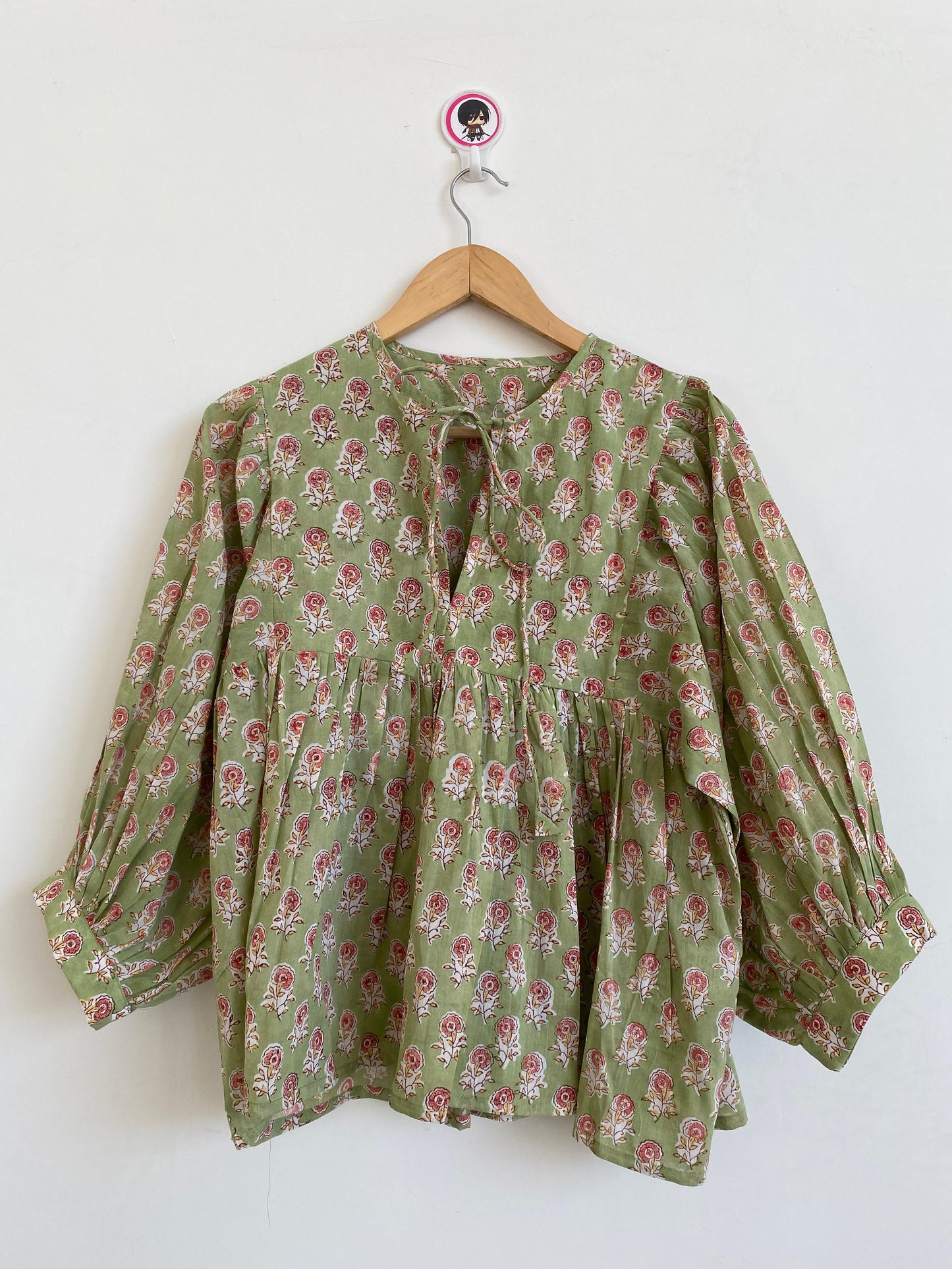 Hand Block printed Cotton paisley Tops