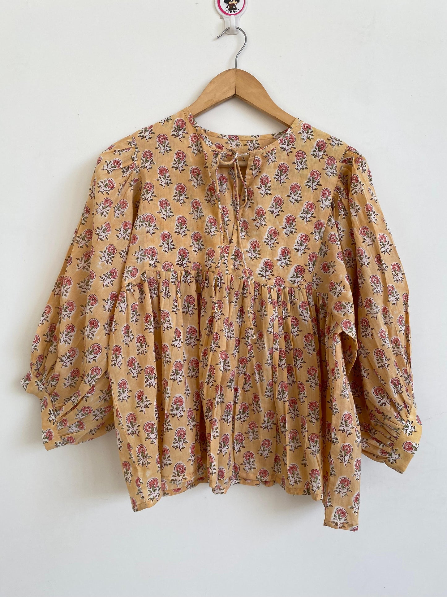 Hand Block printed Cotton paisley Tops
