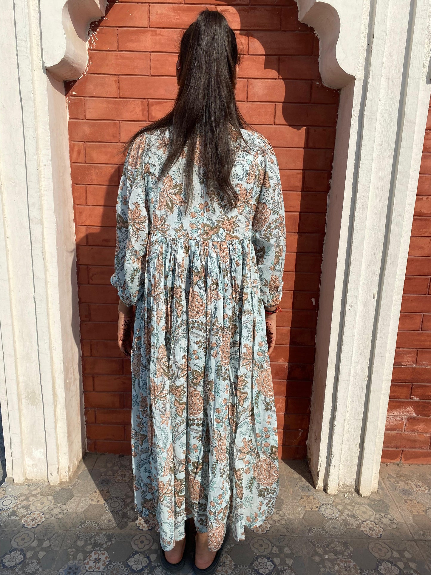 Introducing Beautiful Hand Block Printed Cotton Summer Handmade Midi Dress