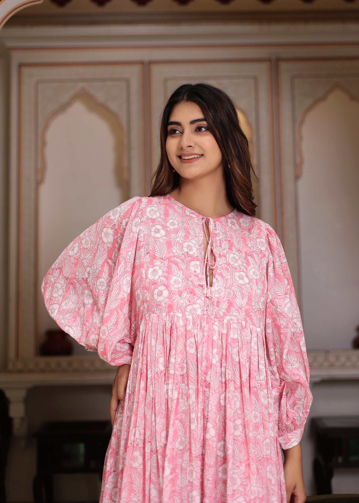 Emilie Midi Blush Pink