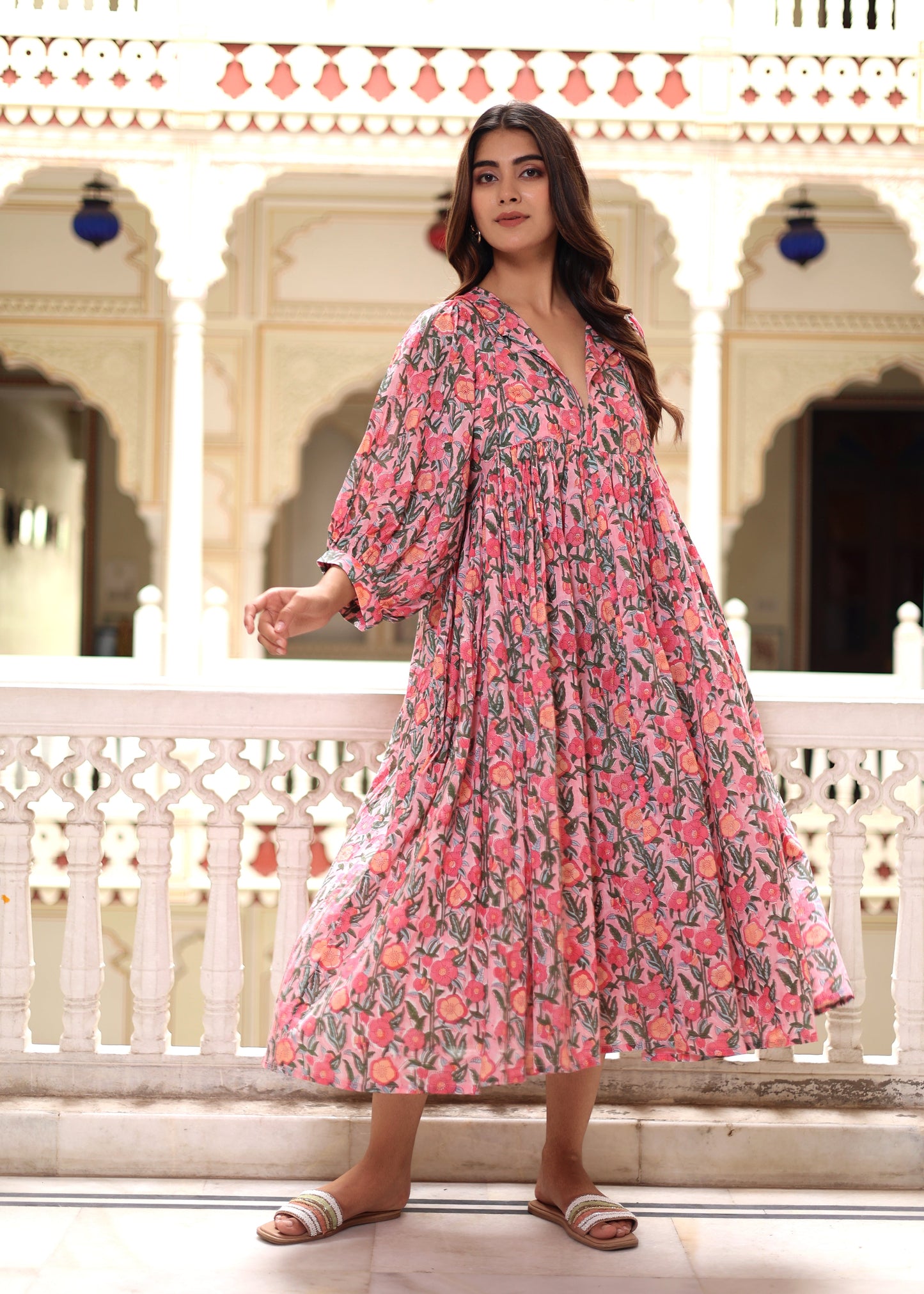 Emilie Midi Blush Pink