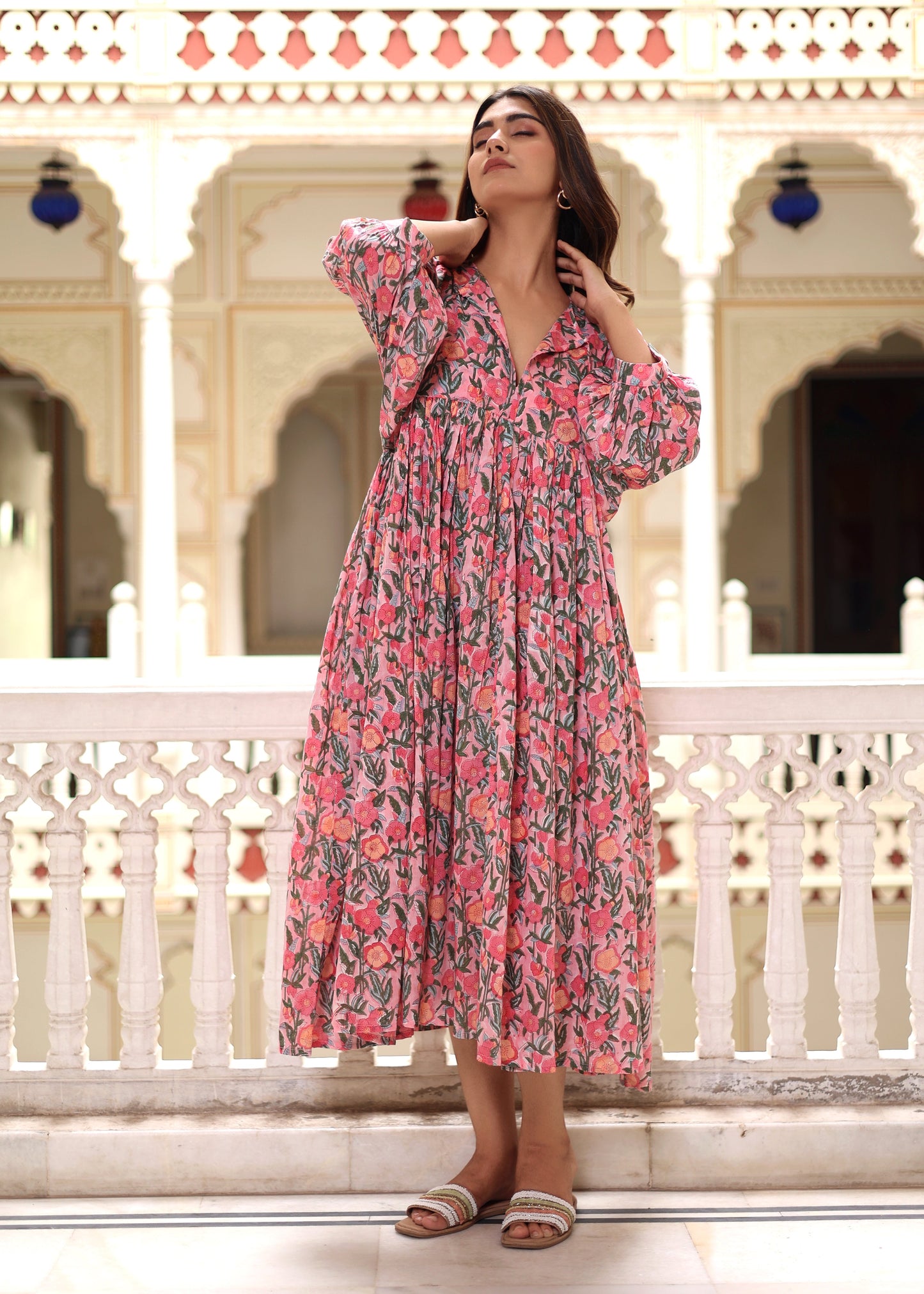 Emilie Midi Blush Pink