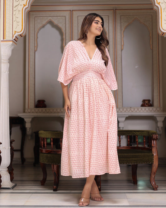 Beautiful Hand Block Printed Tia Maxi Dress
