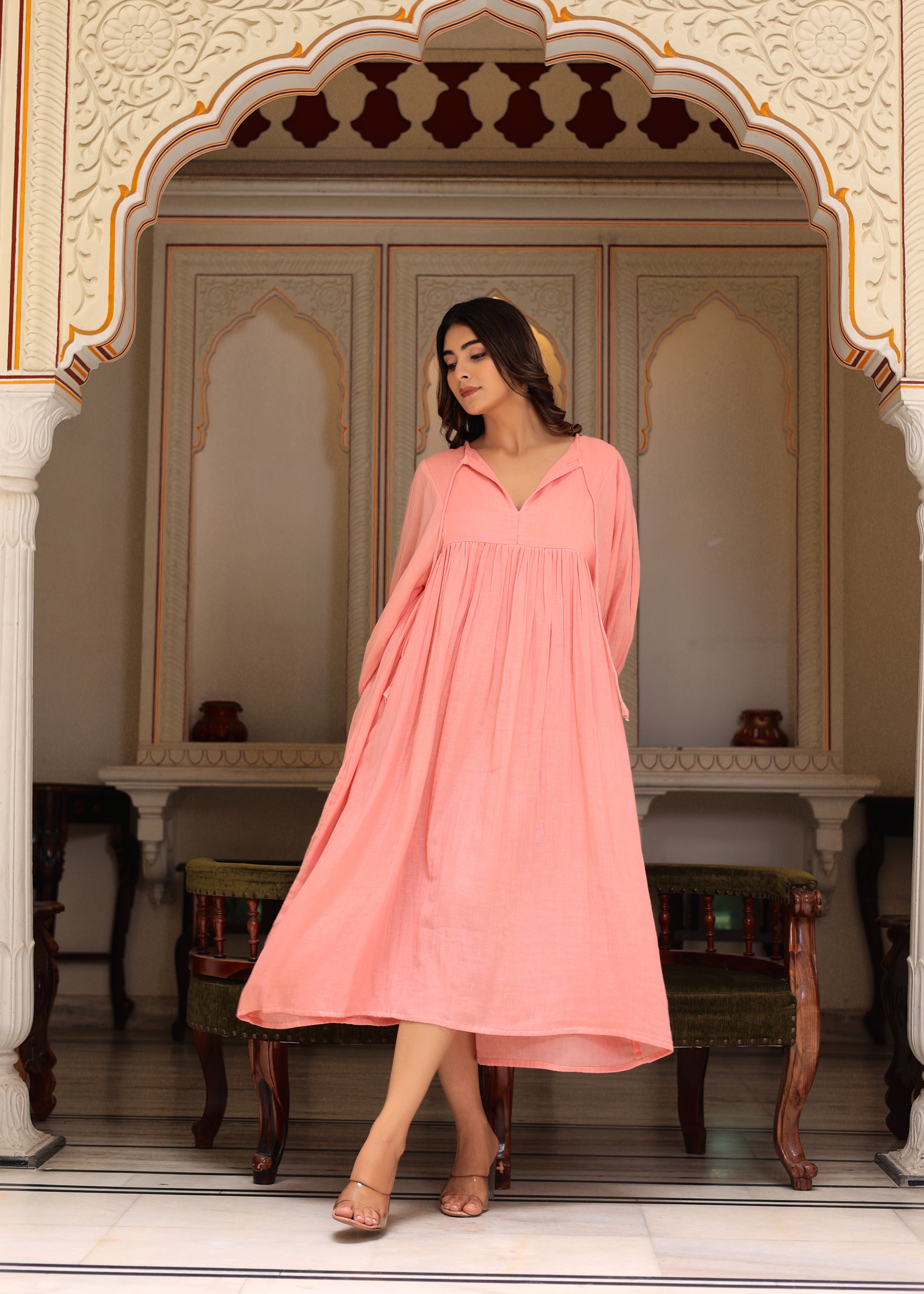 Suhani Gauze Midi~ Cotton women dress