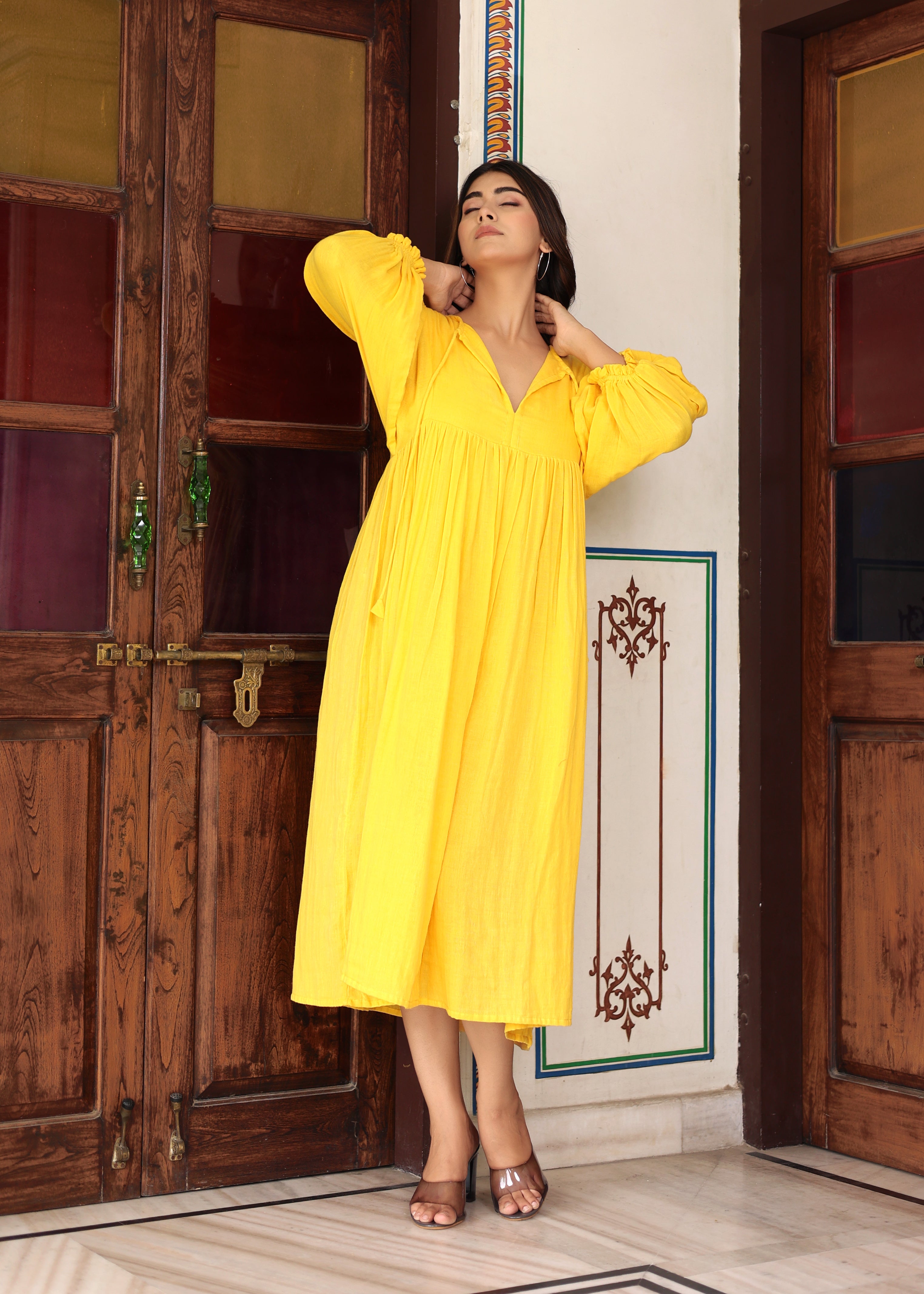 Suhani Gauze Midi~ Cotton women dress