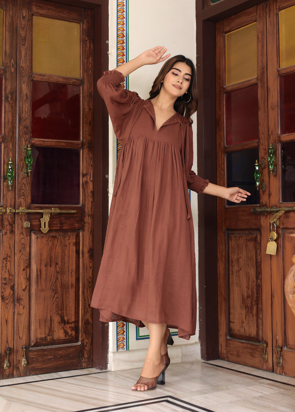 Suhani Gauze Midi~ Cotton women dress
