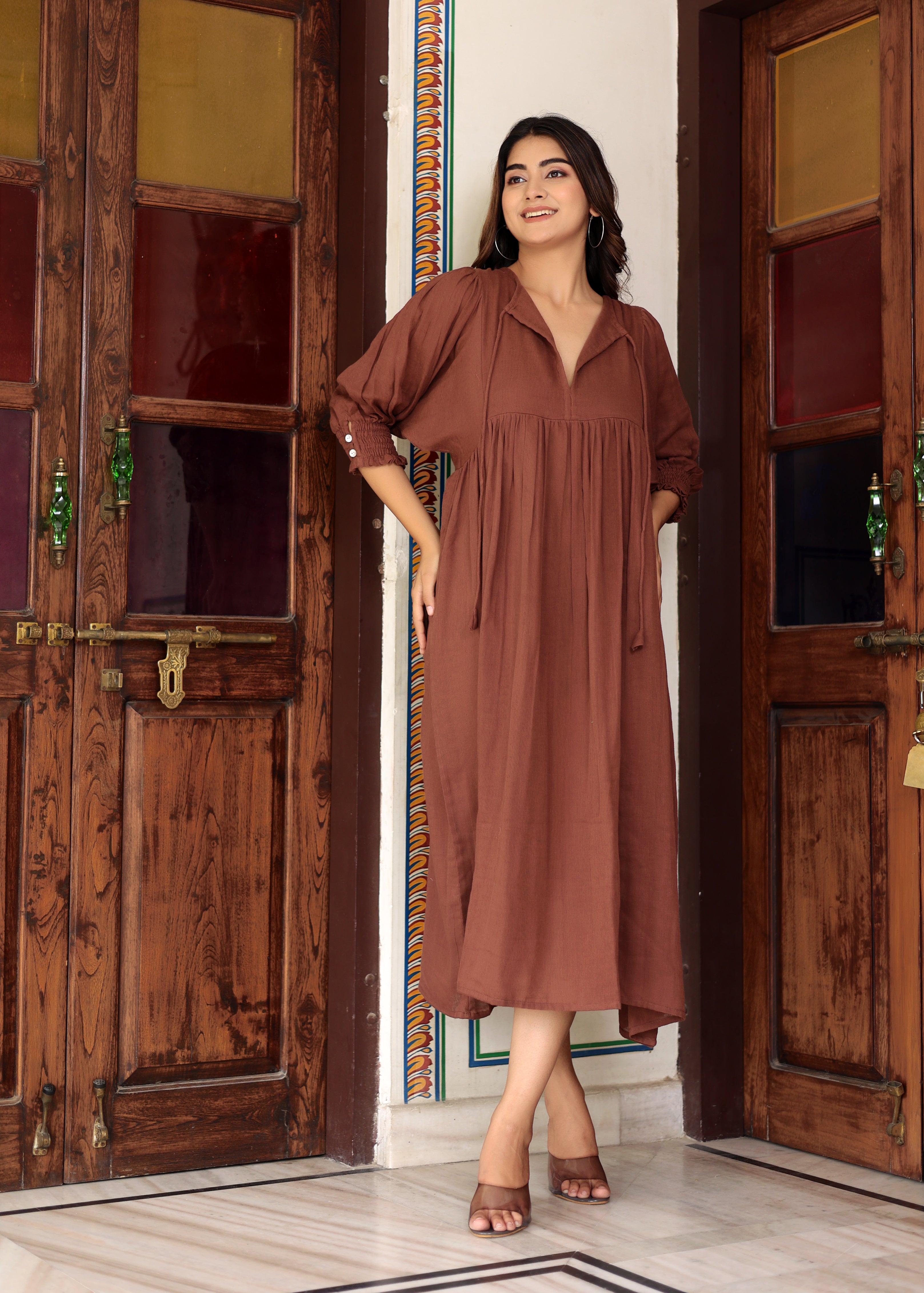 Suhani Gauze Midi~ Cotton women dress