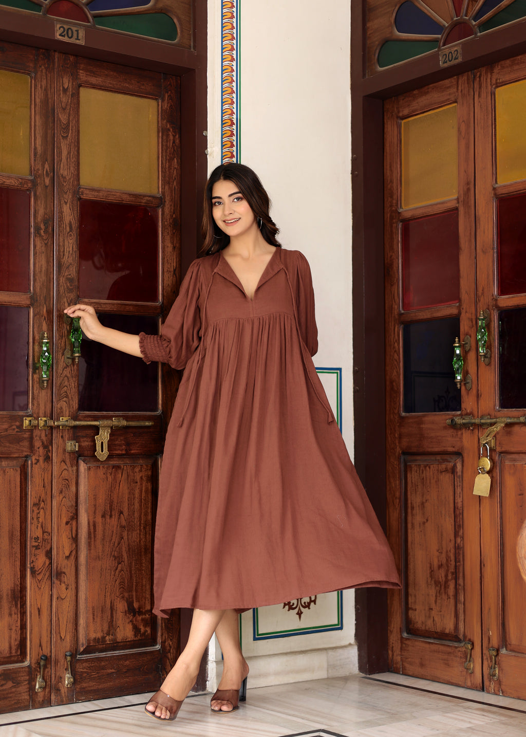 Suhani Gauze Midi~ Cotton women dress