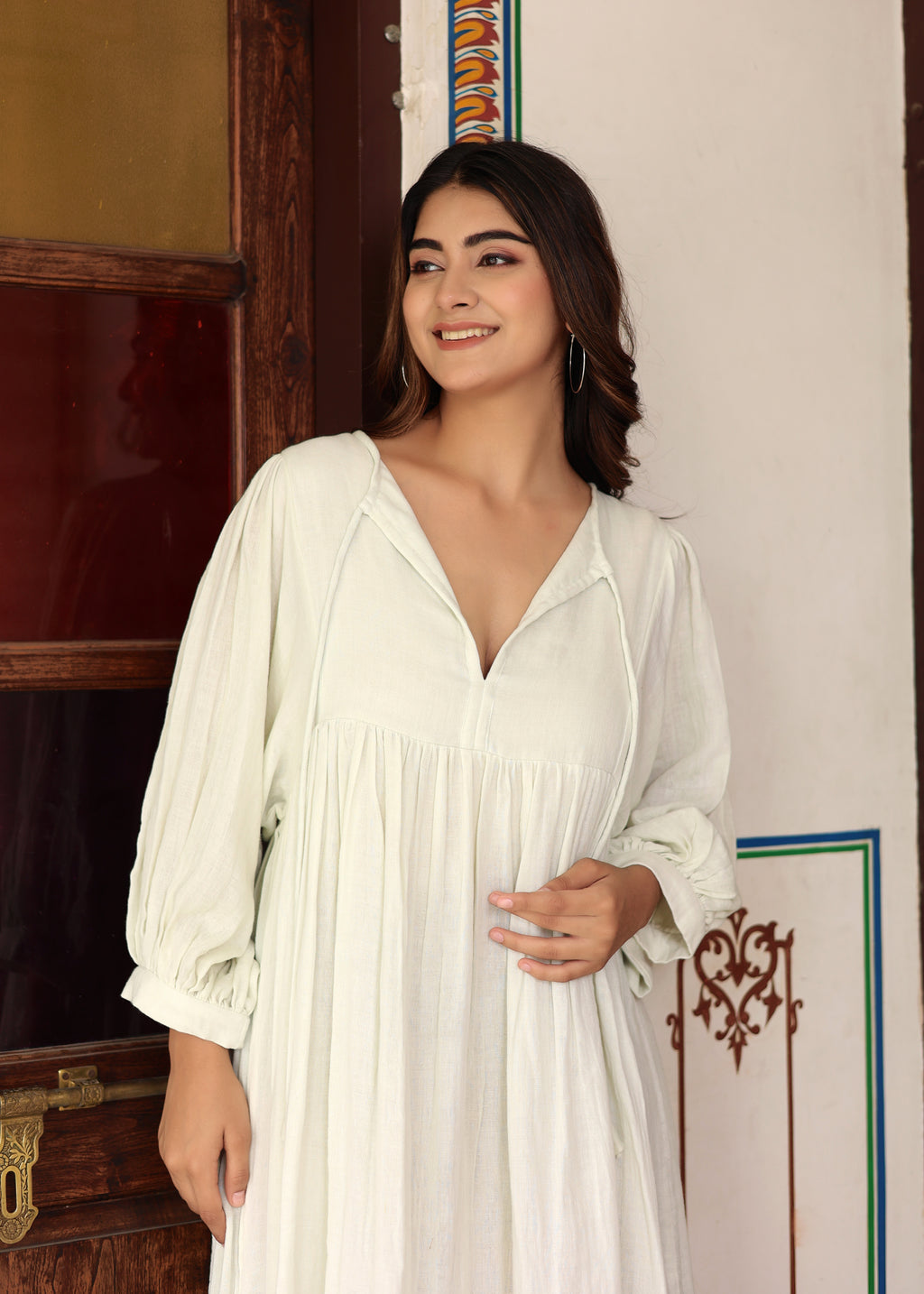 Suhani Gauze Midi~ Cotton women dress