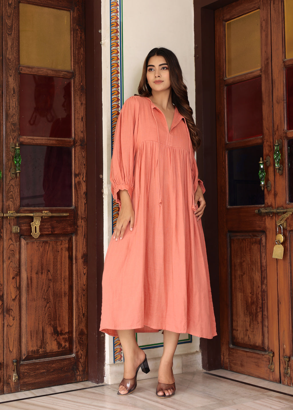 Suhani Gauze Midi~ Cotton women dress