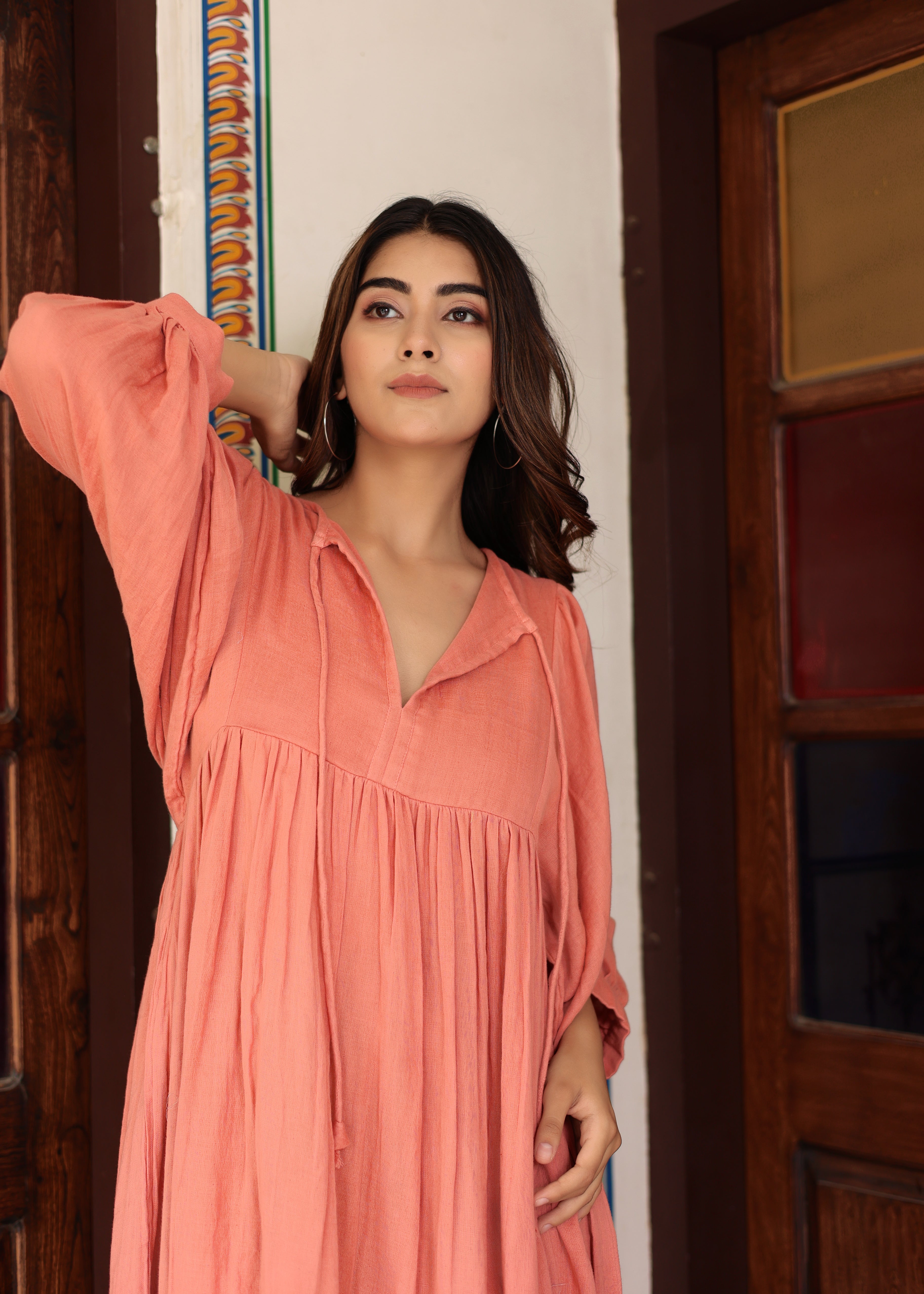 Suhani Gauze Midi~ Cotton women dress