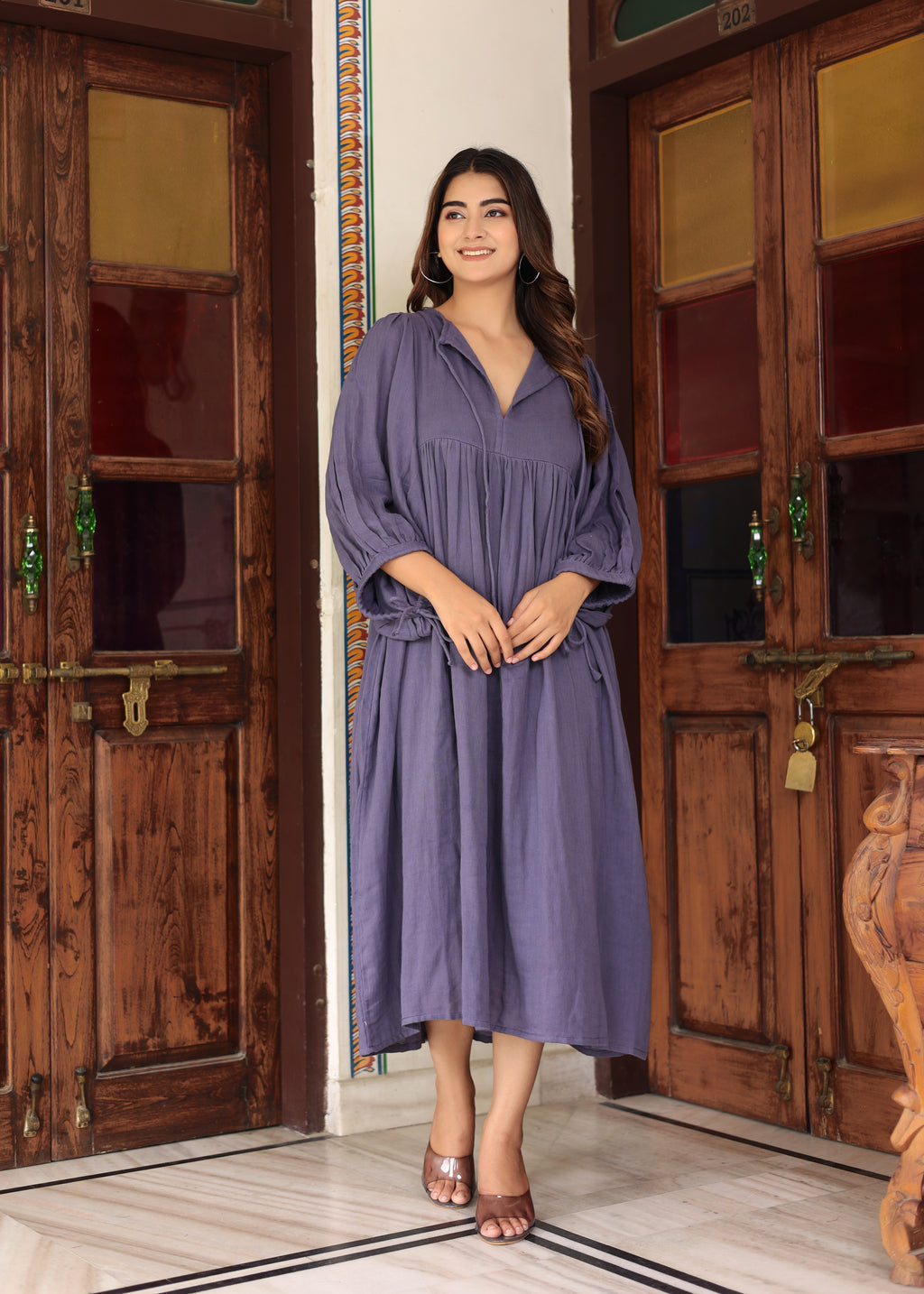 Suhani Gauze Midi~ Cotton women dress