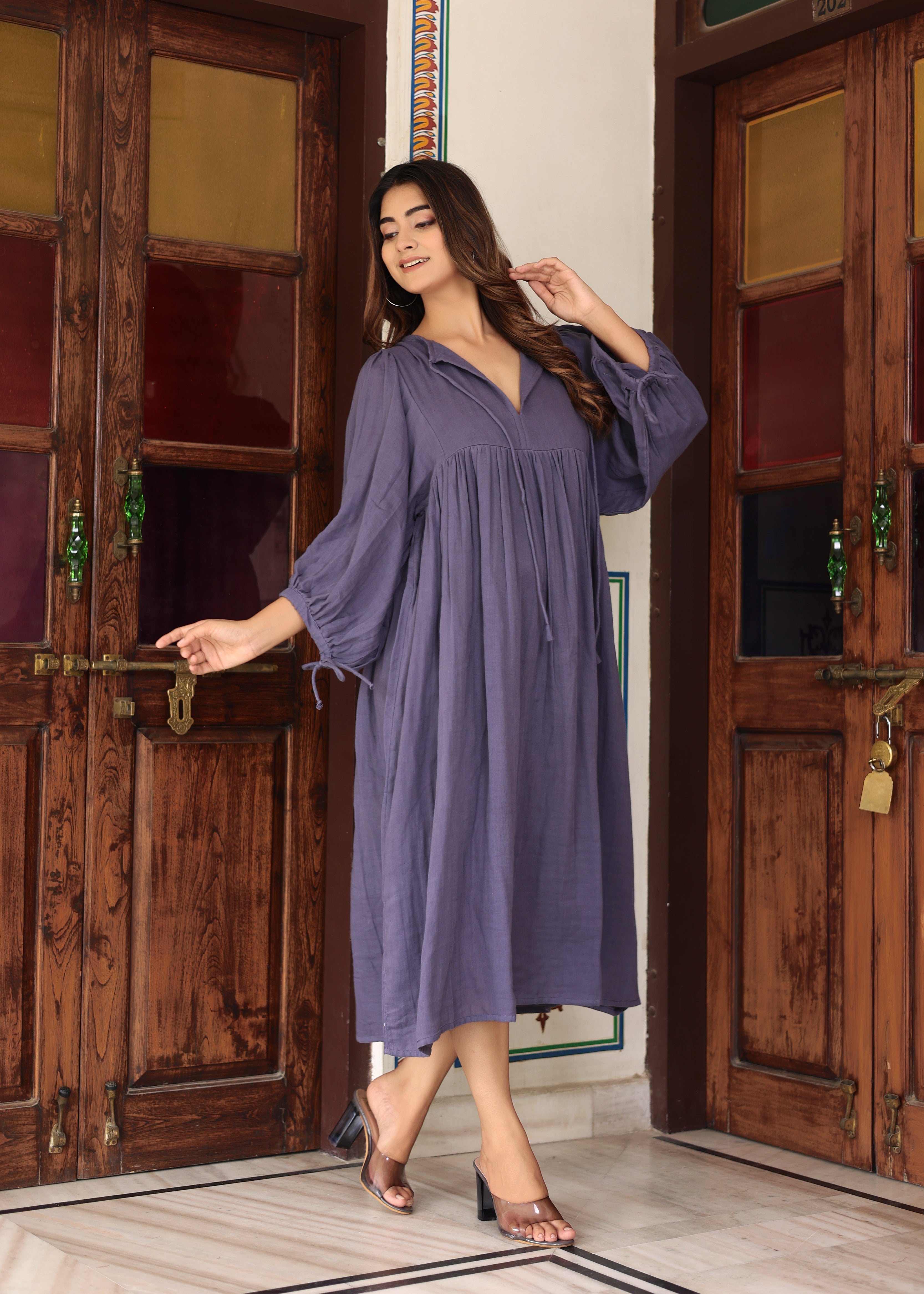 Suhani Gauze Midi~ Cotton women dress
