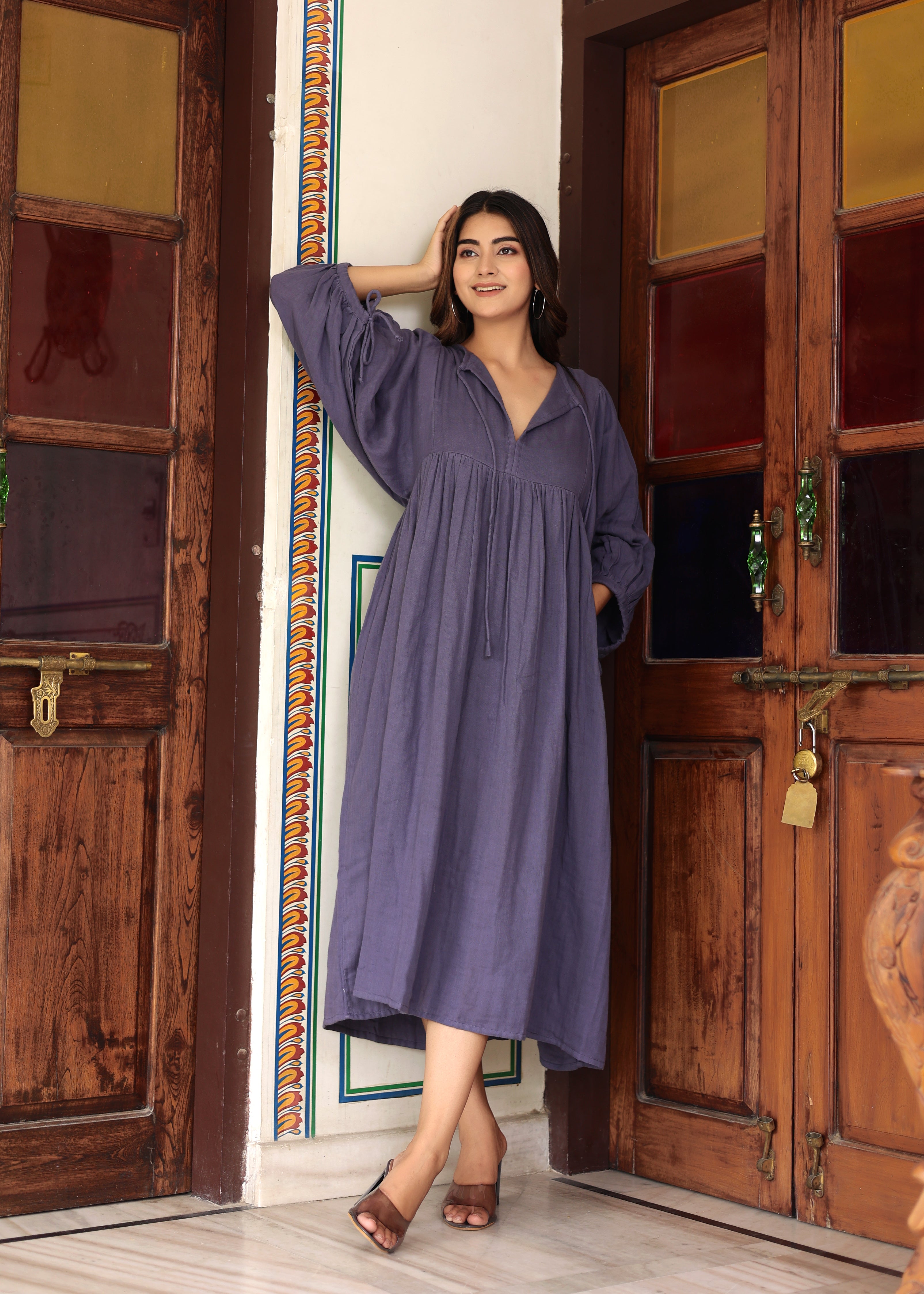 Suhani Gauze Midi~ Cotton women dress