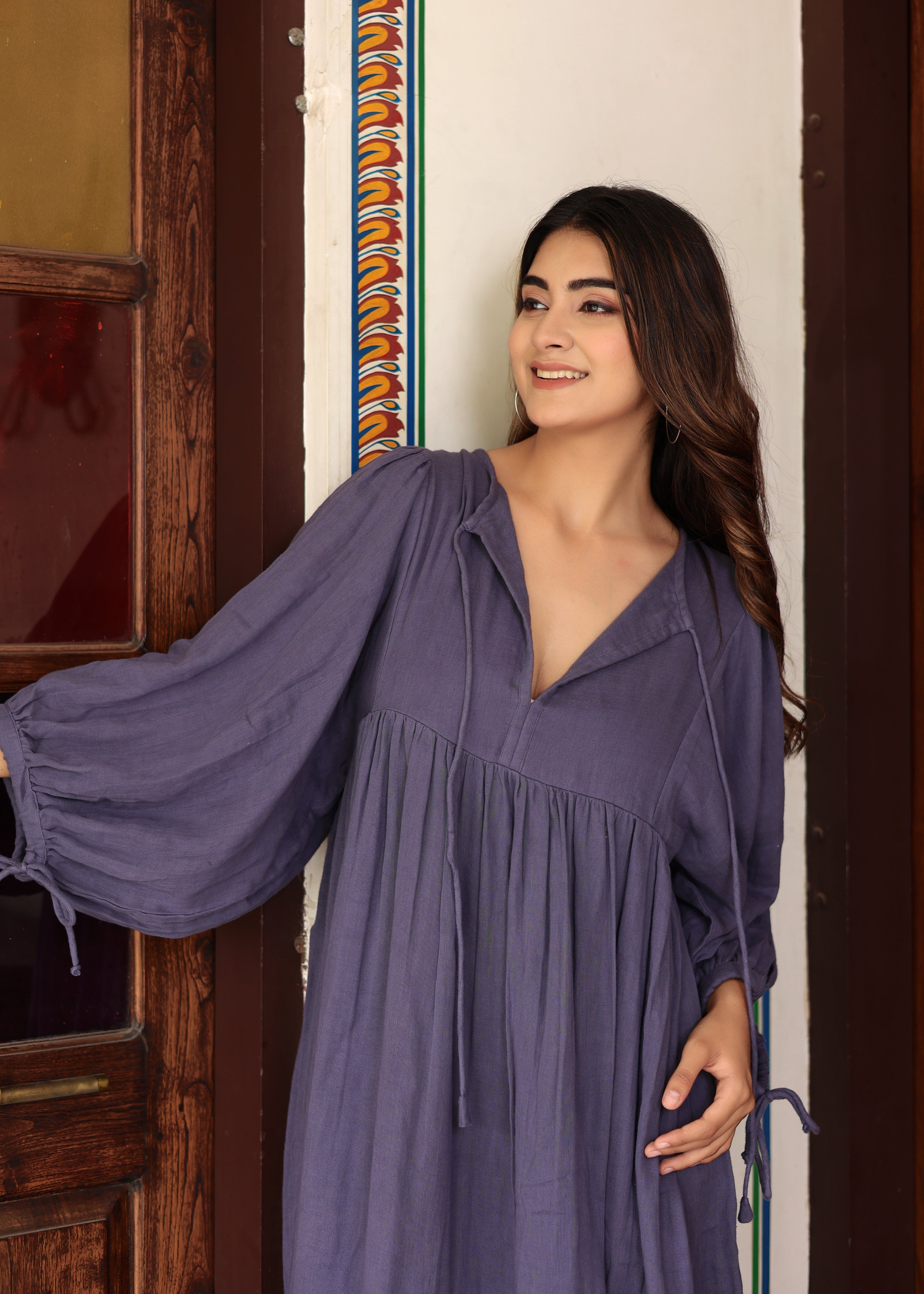 Suhani Gauze Midi~ Cotton women dress