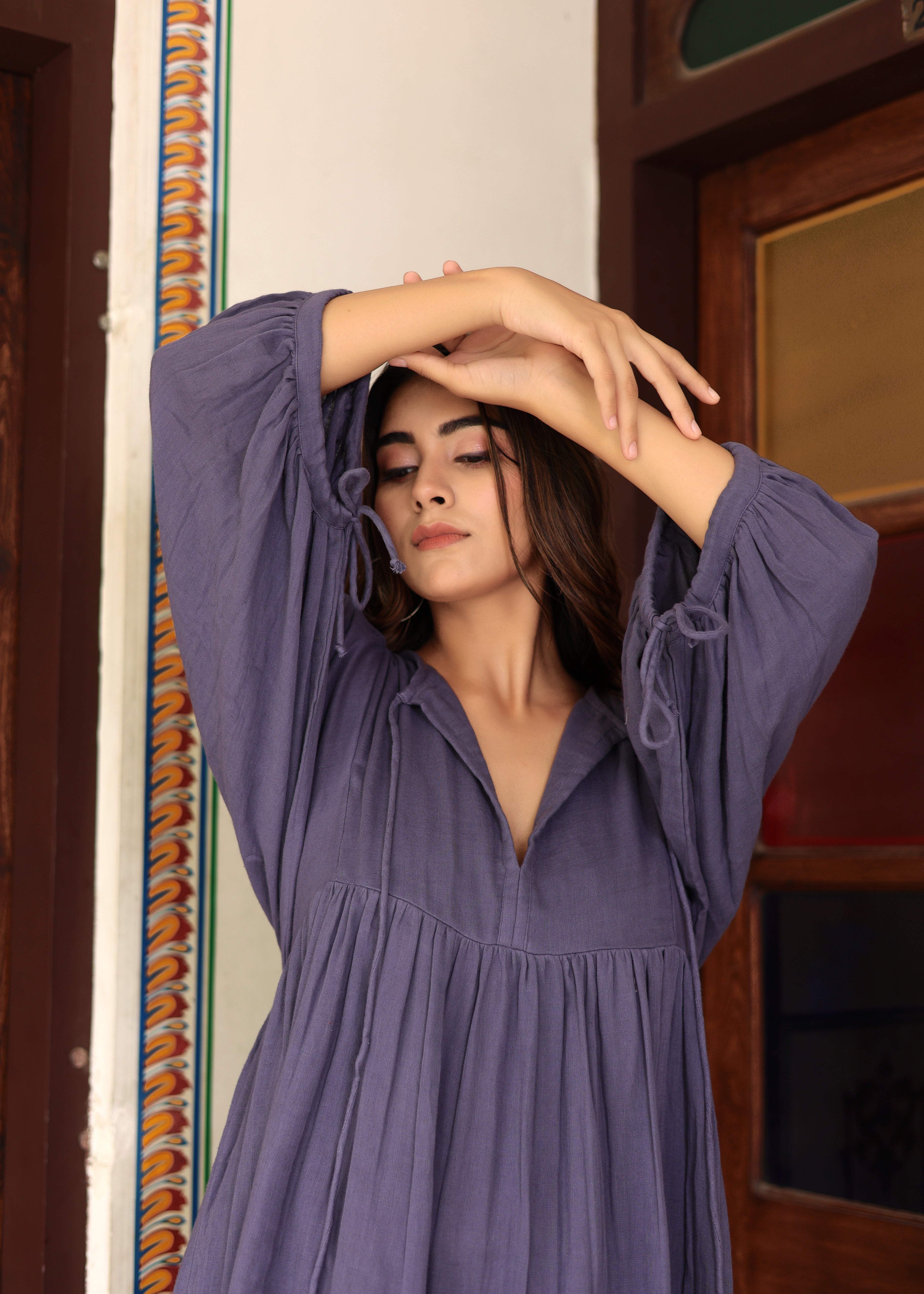 Suhani Gauze Midi~ Cotton women dress