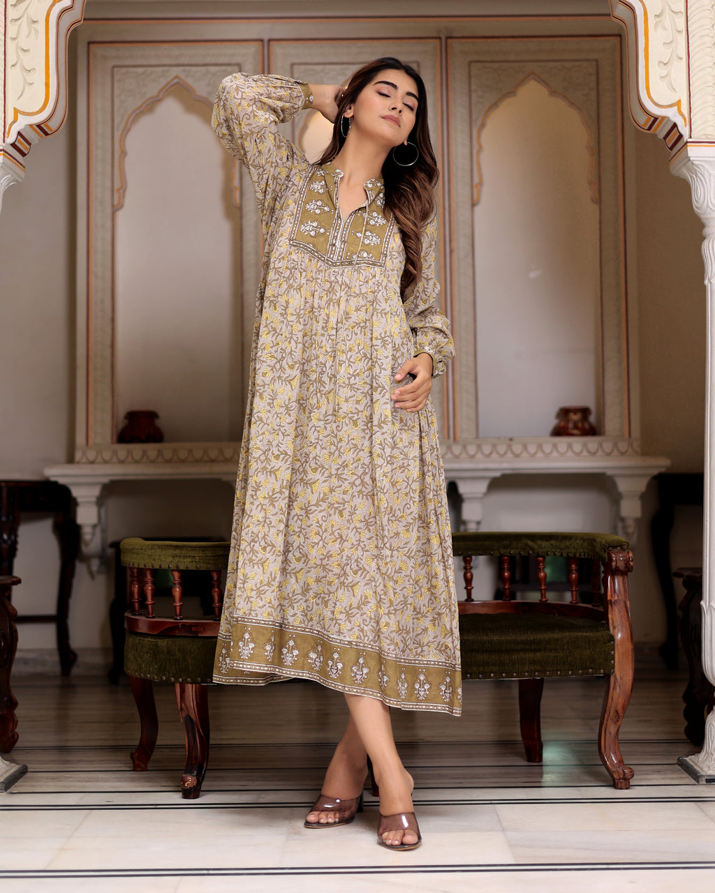 Cotton summer midi Dress