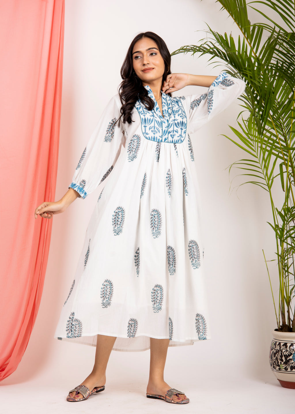 Cotton summer midi Dress