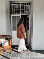 kantha quilted winter jacket