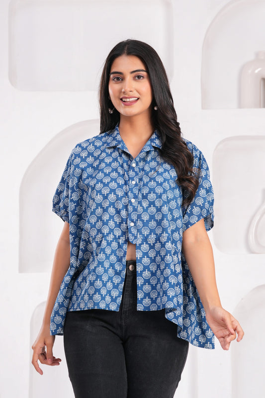 Anika Blouse- indigo