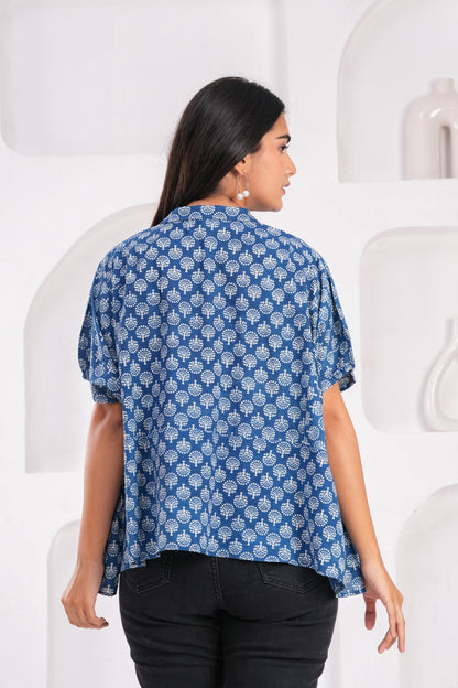 Anika Blouse- indigo