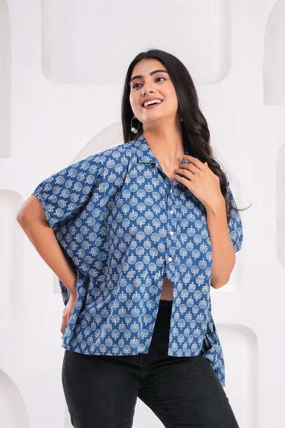 Anika Blouse- indigo