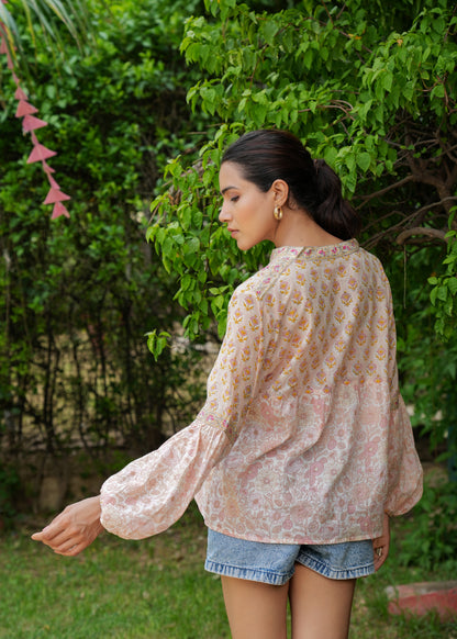 Beautiful Hand Block Printed Zara Blouse