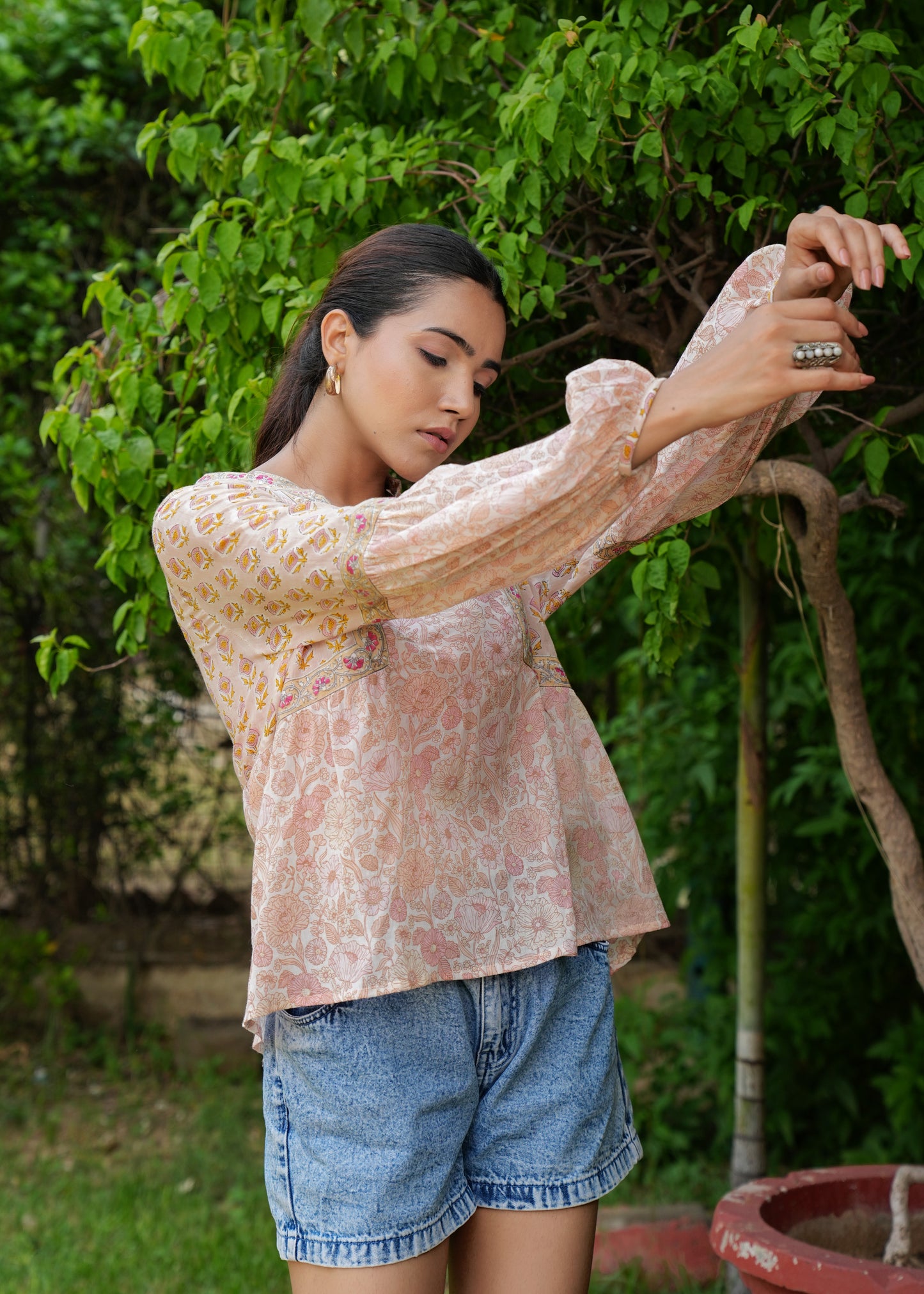 Beautiful Hand Block Printed Zara Blouse