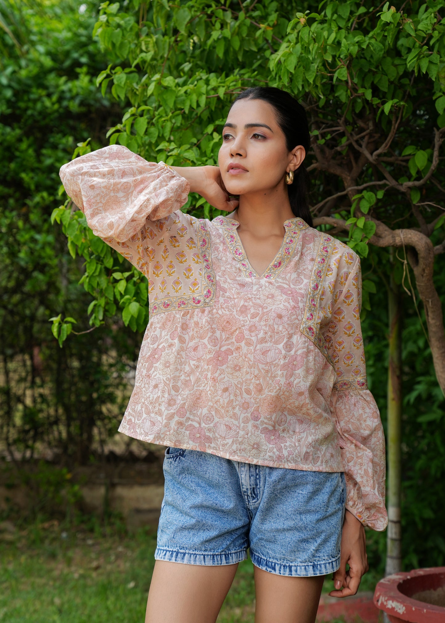 Beautiful Hand Block Printed Zara Blouse