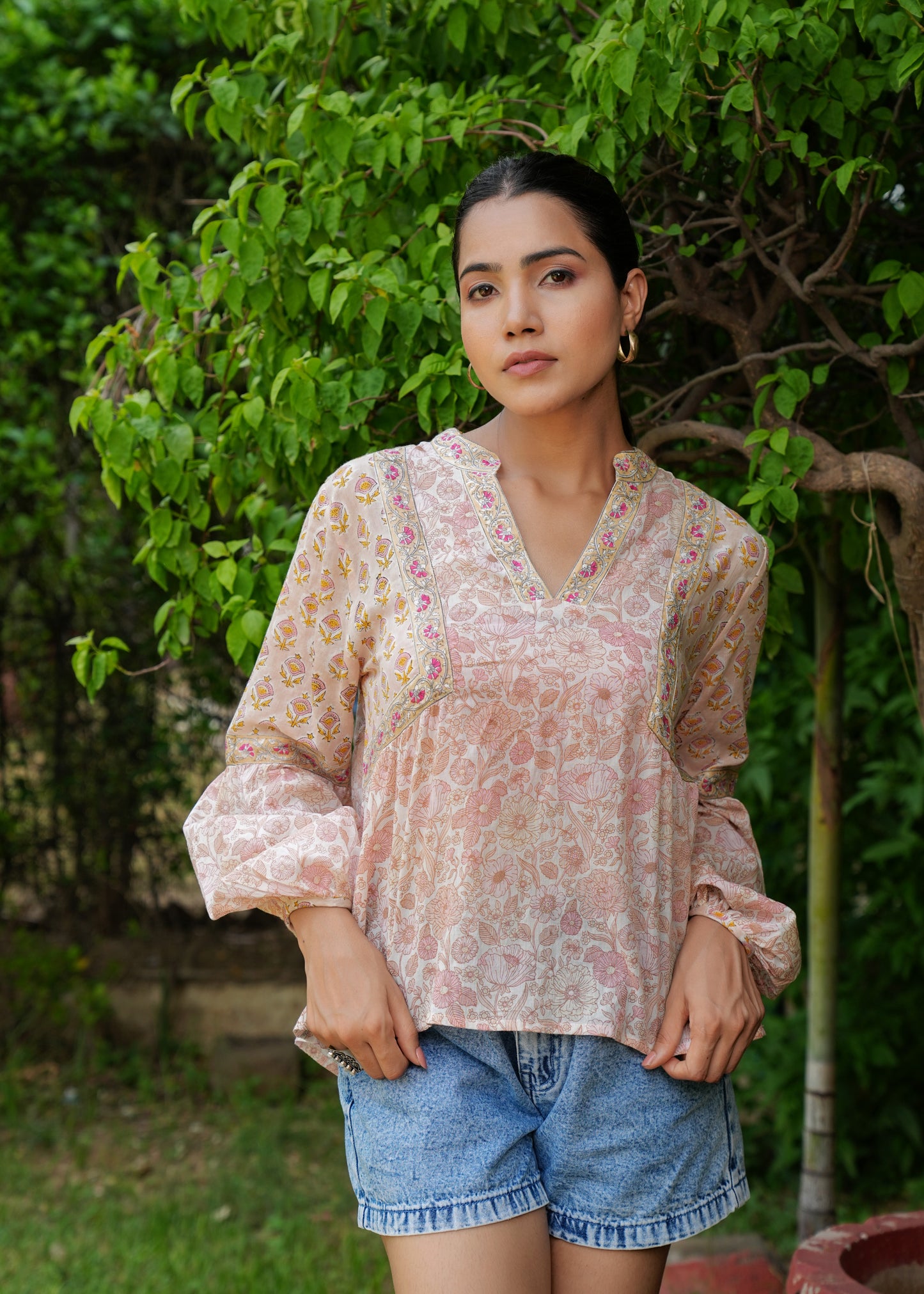 Beautiful Hand Block Printed Zara Blouse