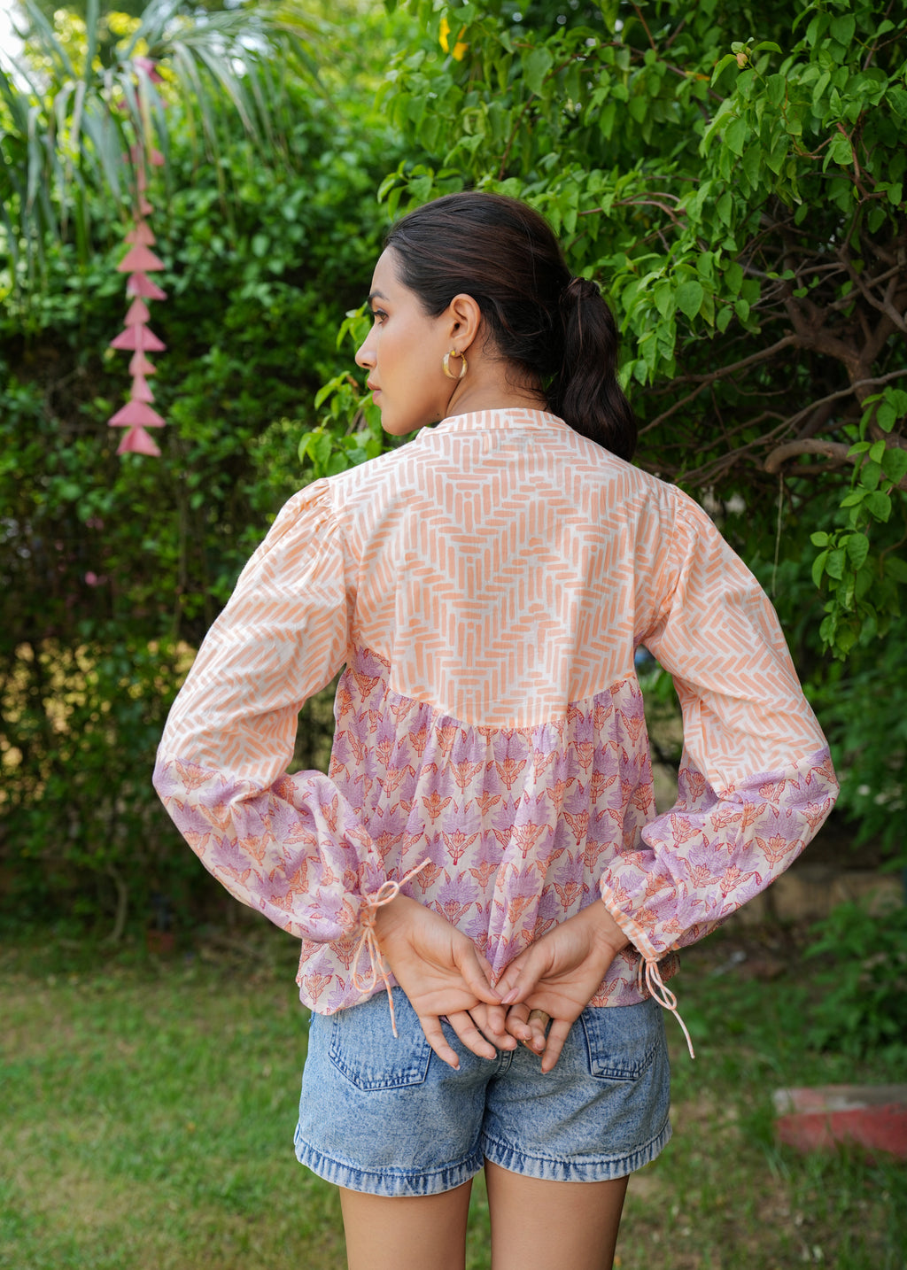 Hand Block Printed Lucy Cotton Blouse