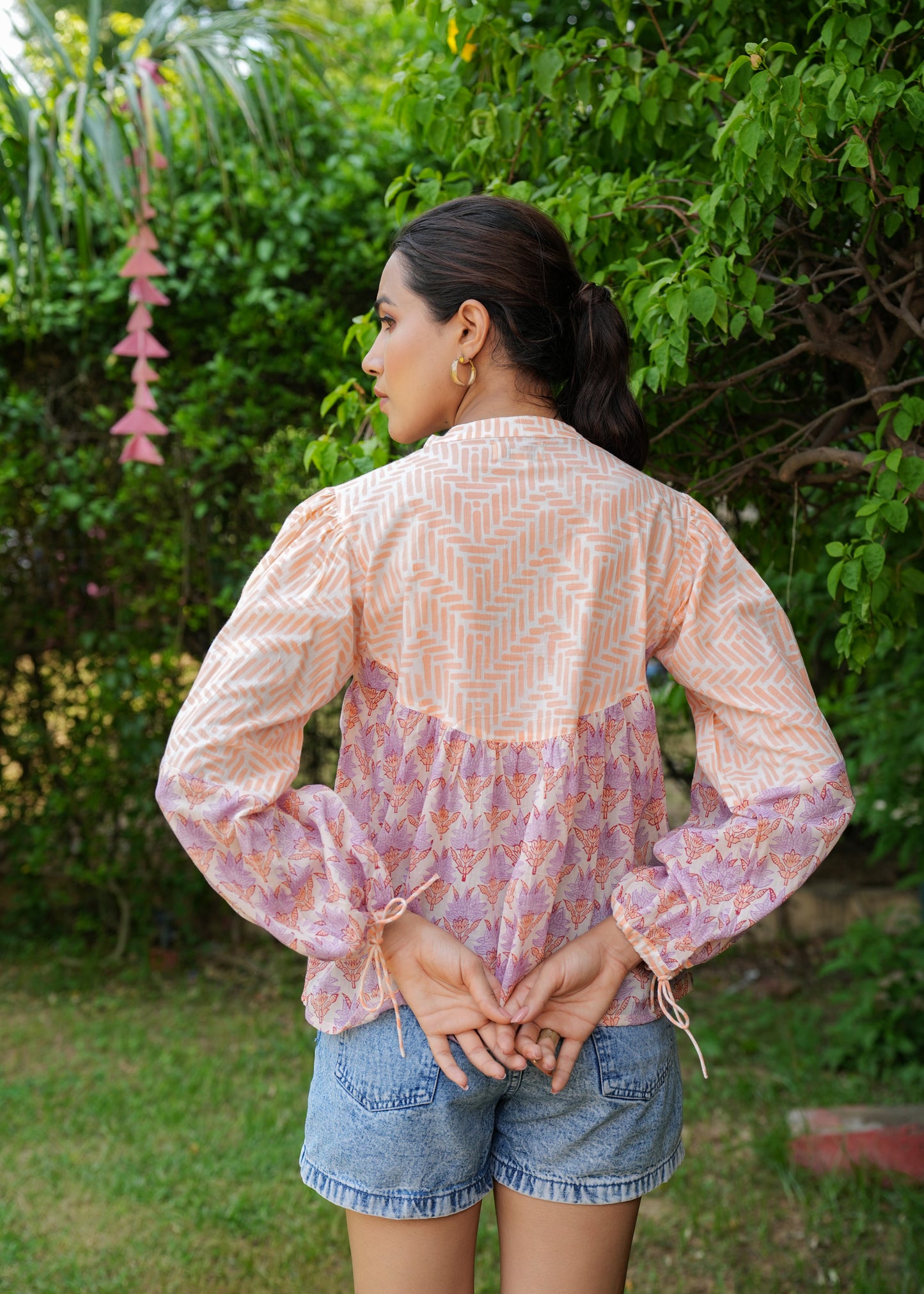 Hand Block Printed Lucy Cotton Blouse