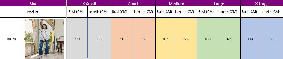 Elegant Hand Block Printed Cotton Top