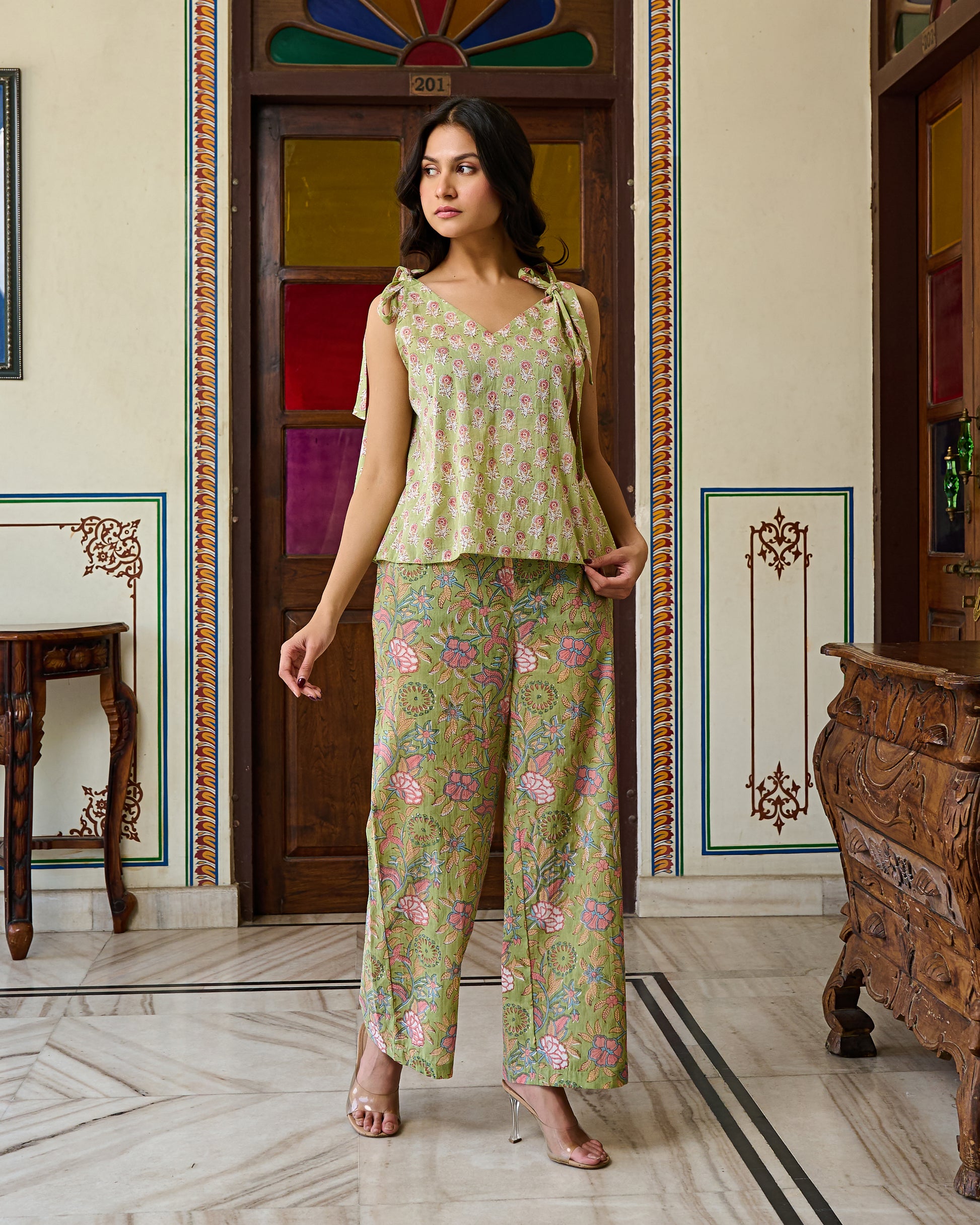 Block printed dresses